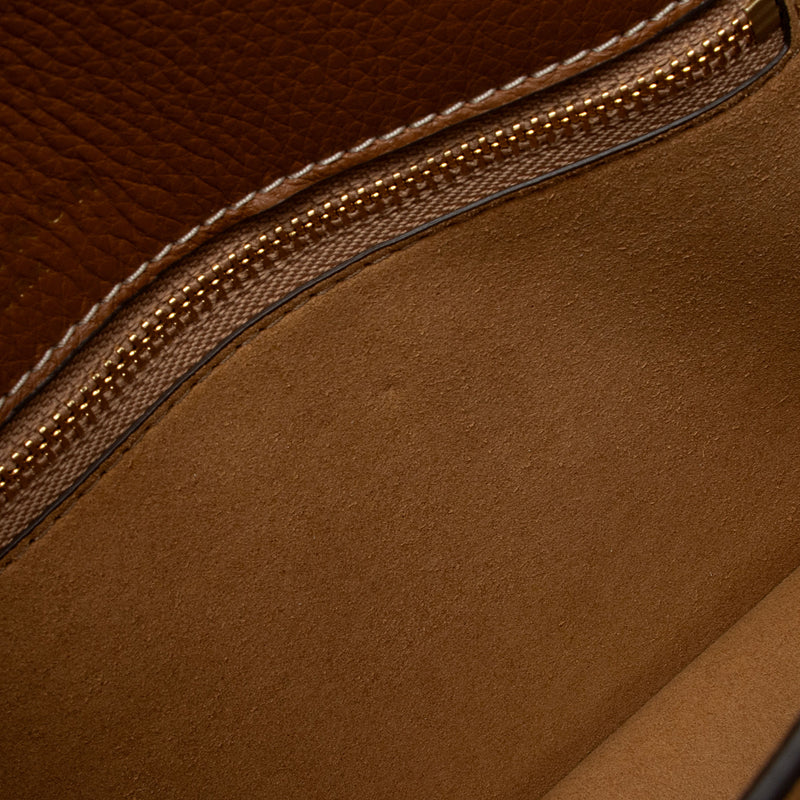 Tory Burch Leather Miller Shoulder Bag (SHF-o3358h)