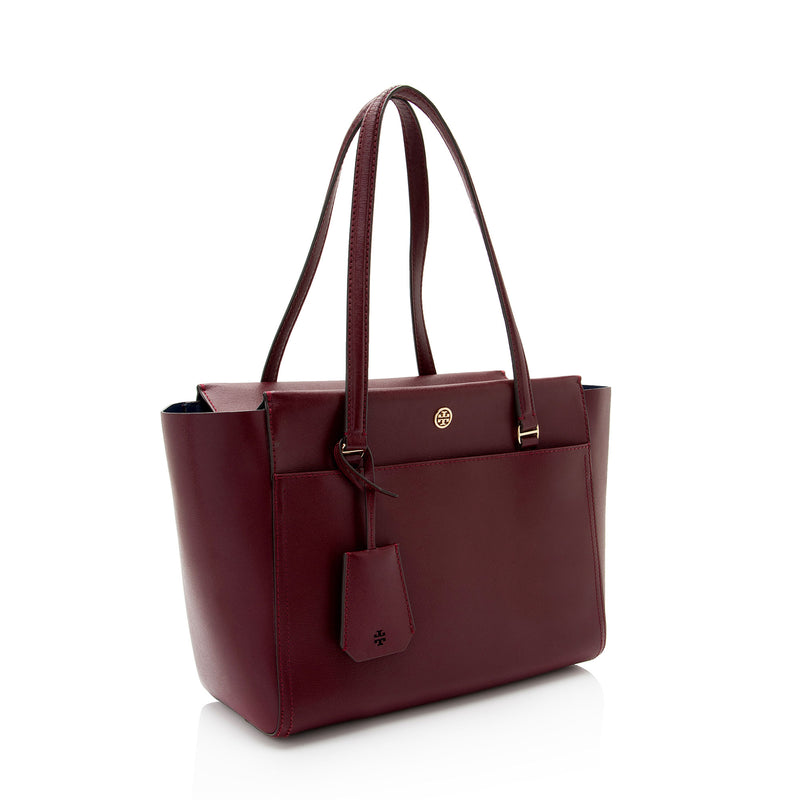 Tory Burch Leather Parker Tote (SHF-agXrSI)