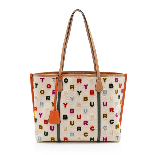 Tory Burch Leather Perry Fil Coupe Tote (SHF-R2Uxjz)