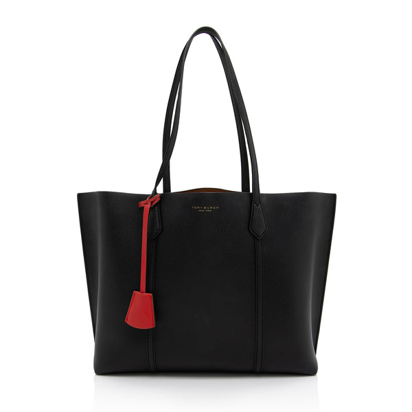 Tory Burch Leather Perry Tote (SHF-3KpQGC)