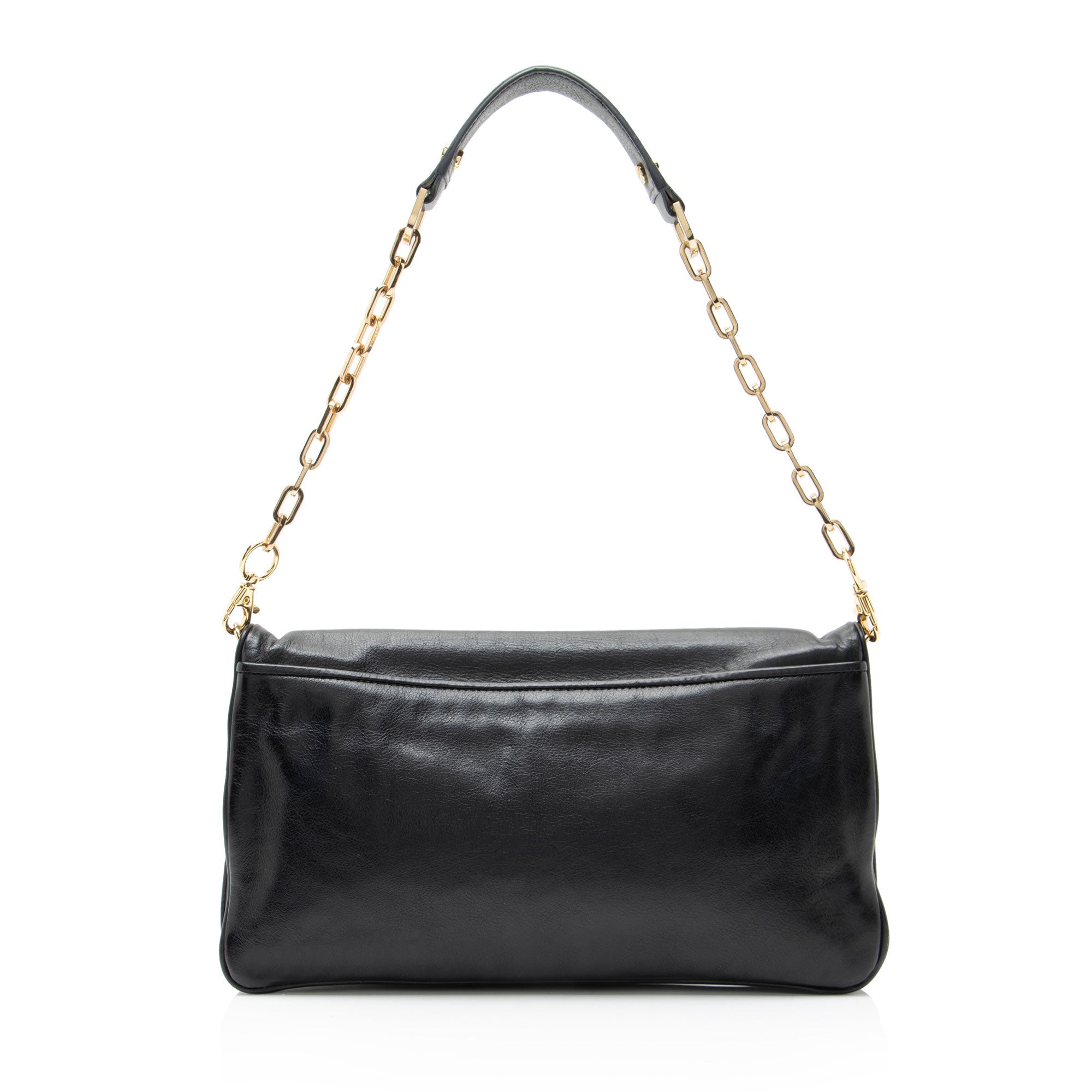 Tory Burch Leather Reva Bombe Clutch