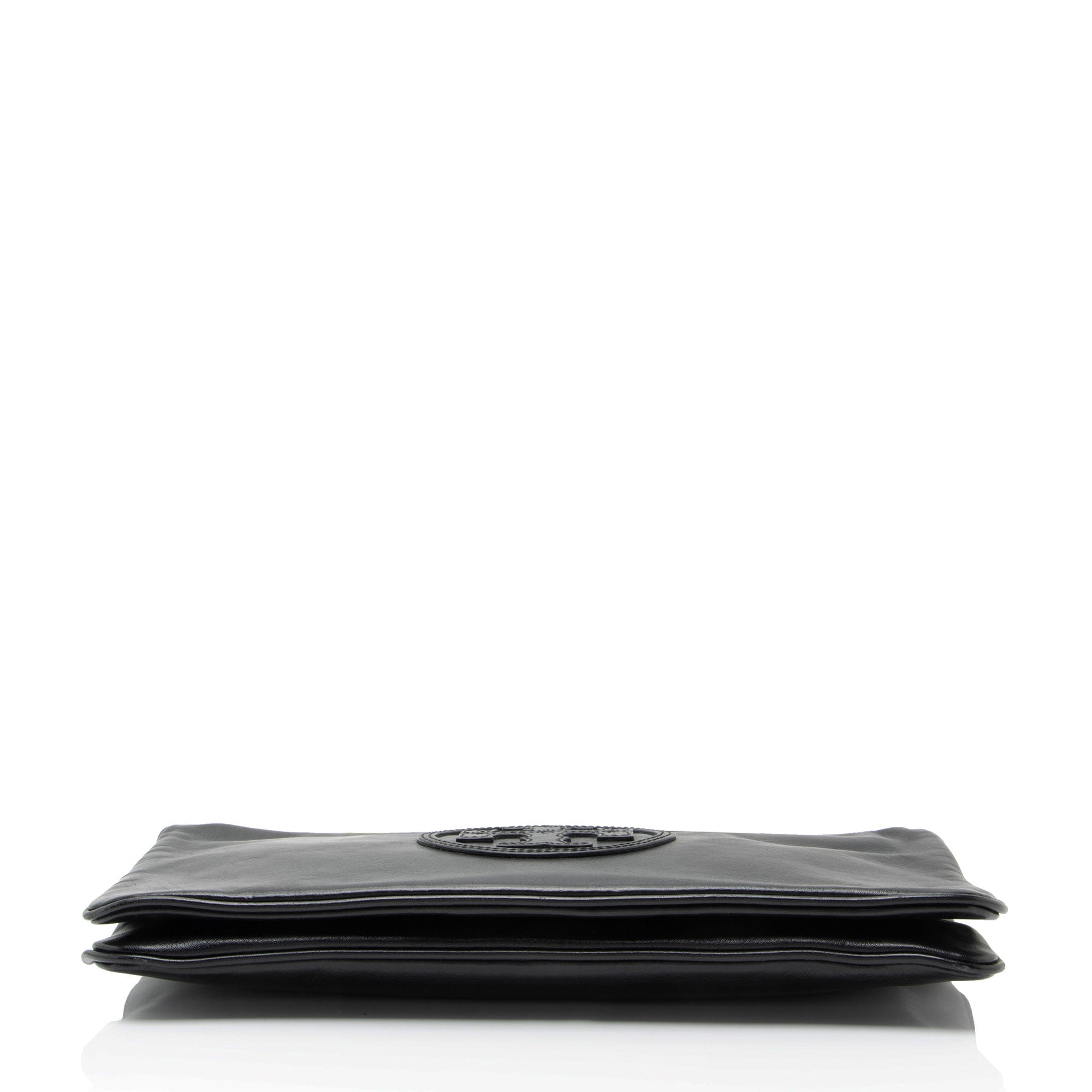 Tory Burch Leather Reva Bombe Clutch