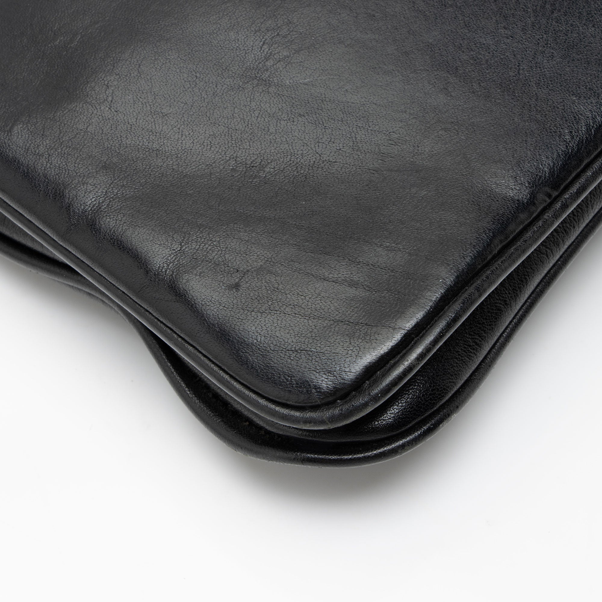 Tory Burch Leather Reva Bombe Clutch