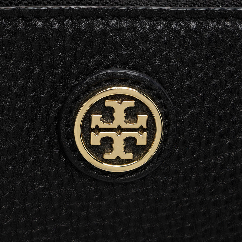 Tory Burch Leather Robinson Triple Zip Dome Satchel (SHF-kQq7dL)