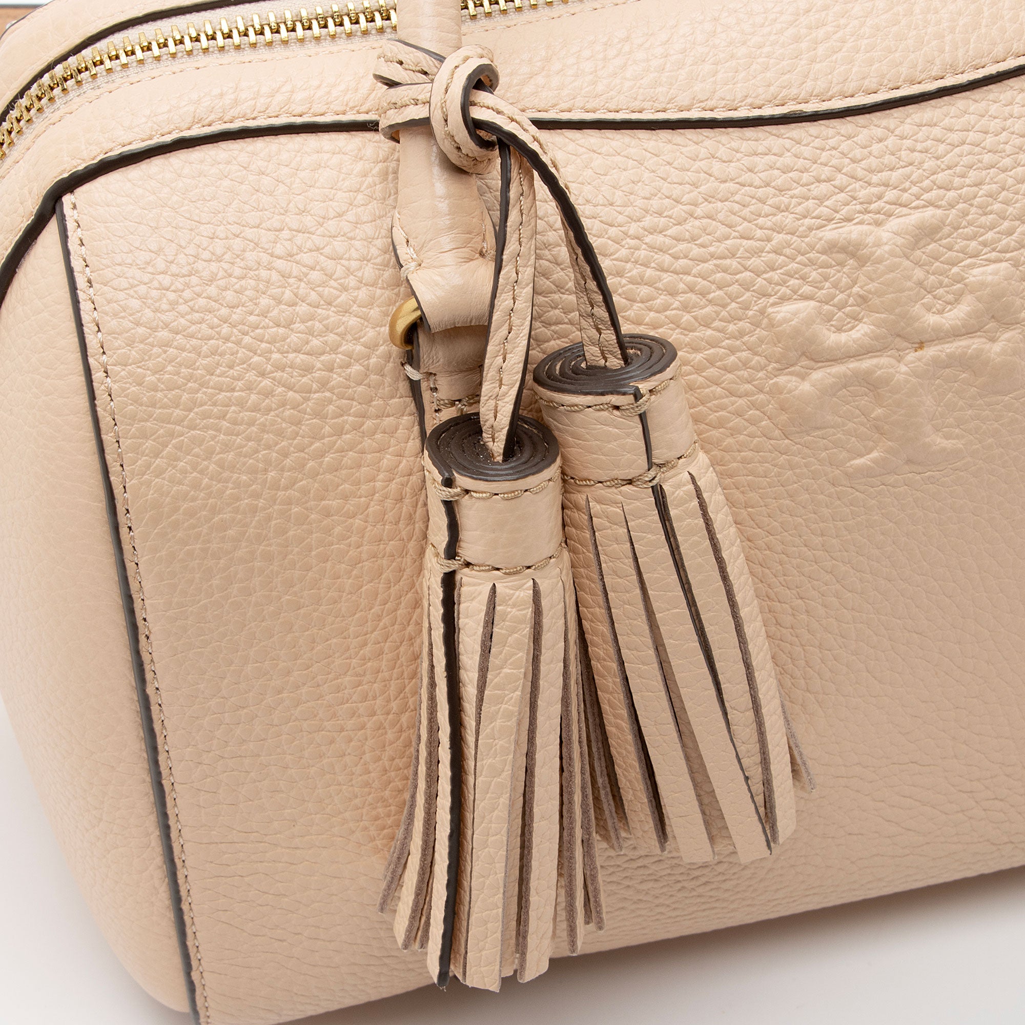 Tory Burch Leather Thea Tassel Satchel (SHF-CkfZJG)
