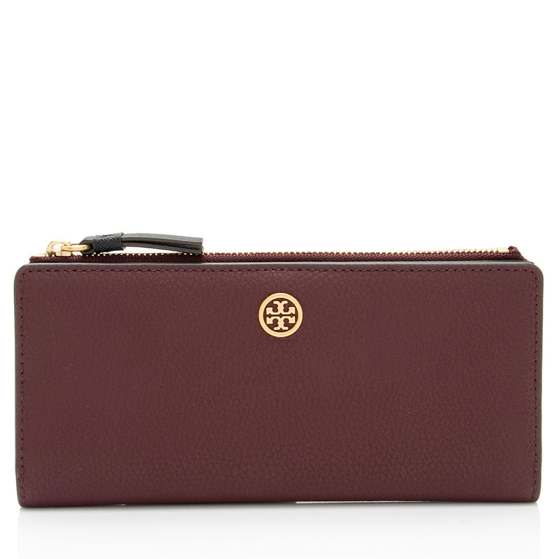 Tory Burch Leather Walker Slim Wallet (SHF-POZulk)