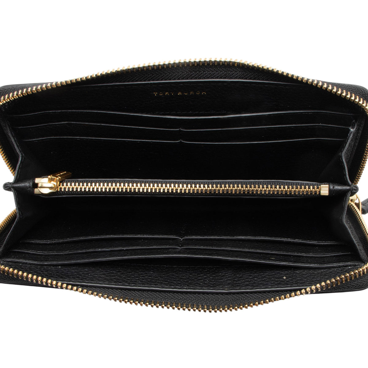 Tory Burch Leather Zip Around Wallet
