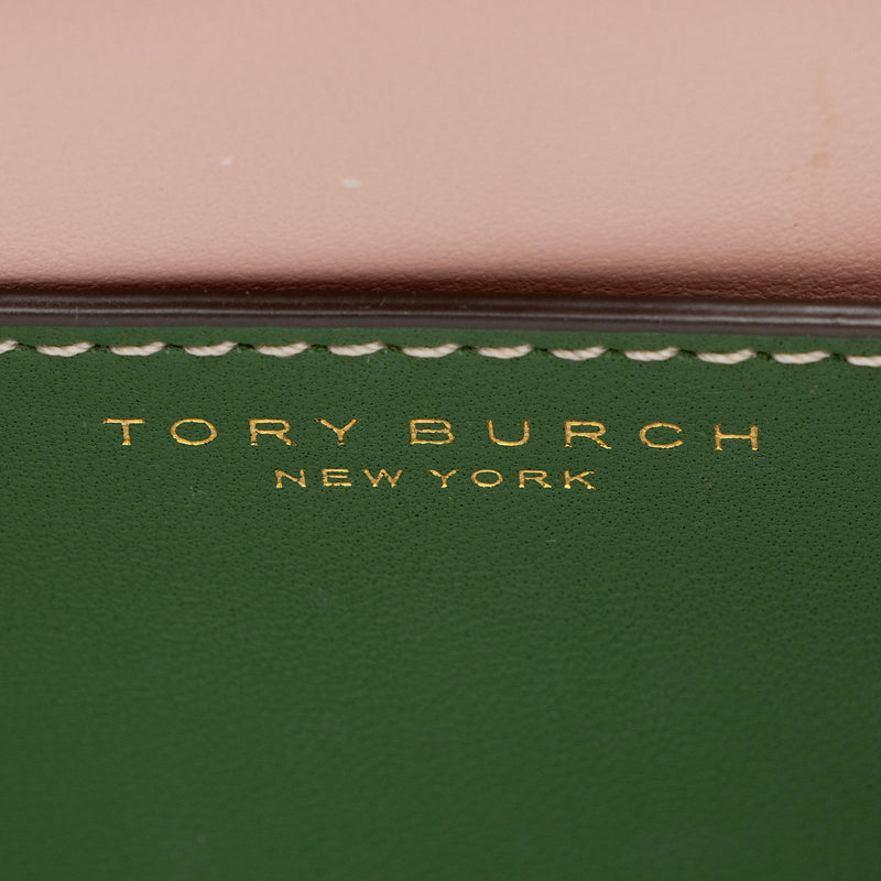 Tory Burch Lee Radziwill Leather Petite Top Handle Satchel (SHF-qmf8GI)