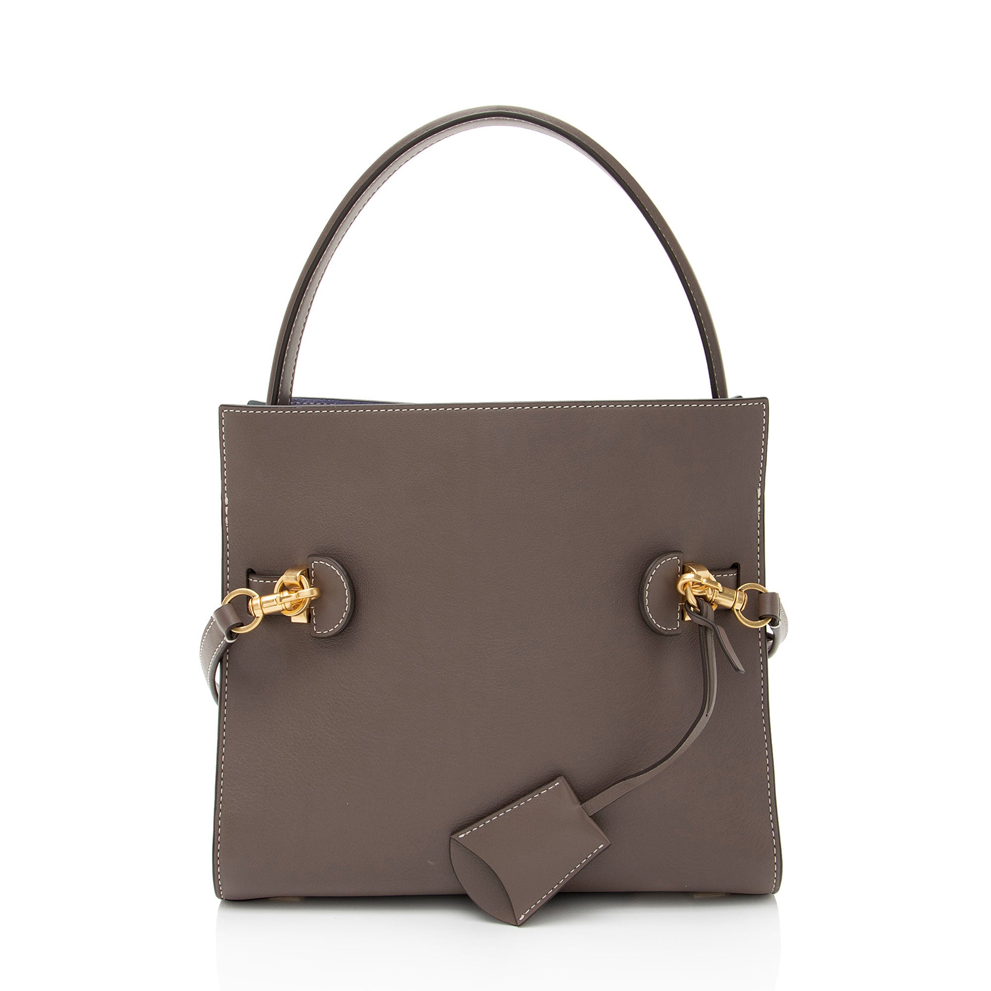 Tory Burch Lee Radziwill Leather Small Double Satchel