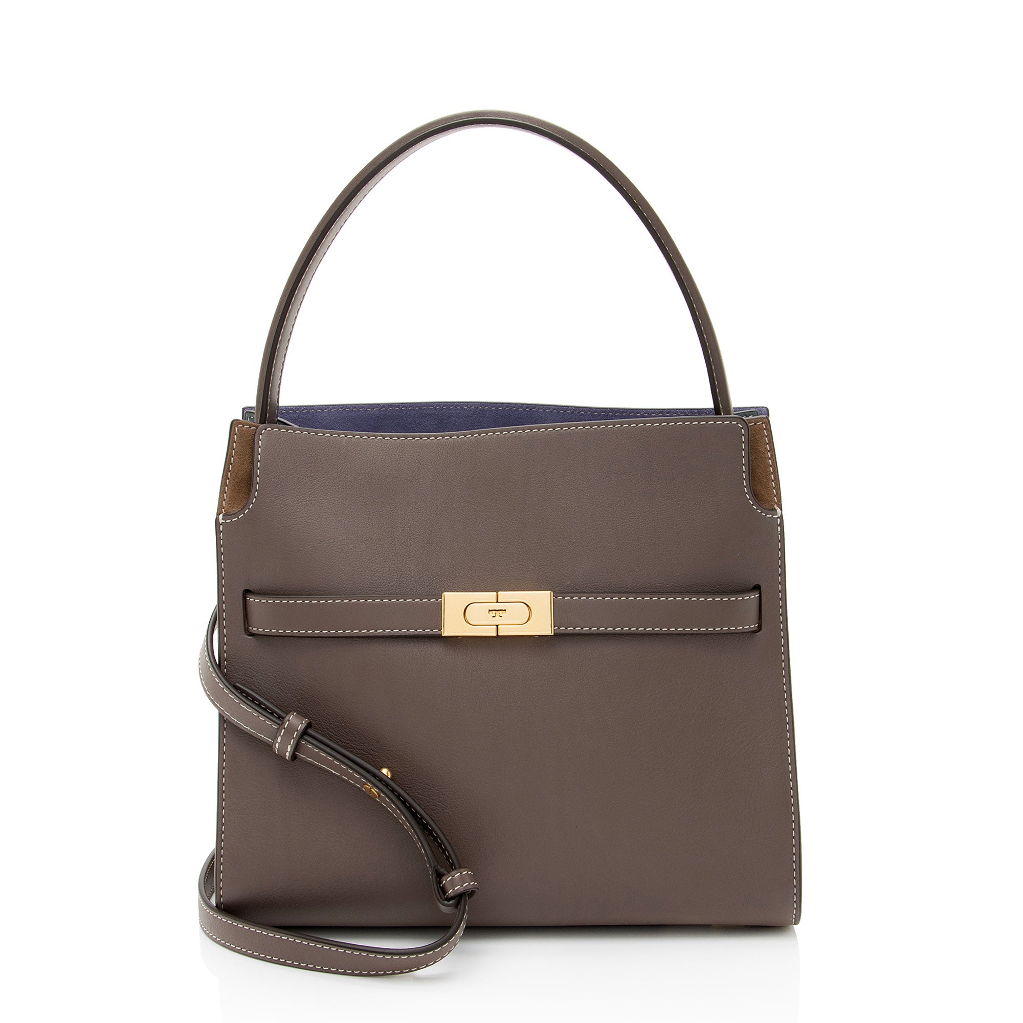 Tory Burch Lee Radziwill Leather Small Double Satchel