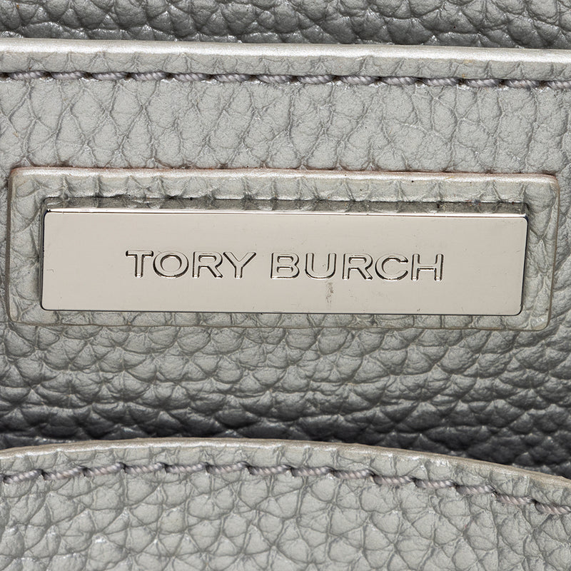 Tory Burch Metallic Leather Perry Tote (SHF-20505)
