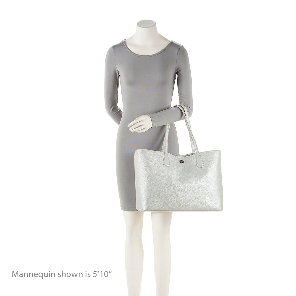Tory Burch Metallic Leather Perry Tote