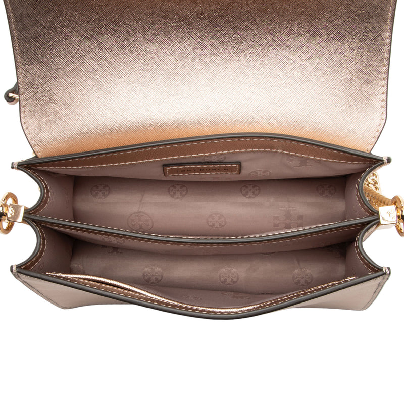 Tory Burch Metallic Saffiano Leather Robinson Shoulder Bag SHF di2rQw LuxeDH