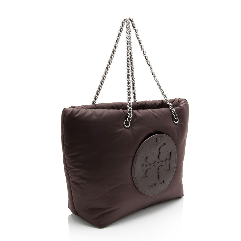 Tory Burch Nylon Ella Soft Chain Tote (SHF-QH1mwt)