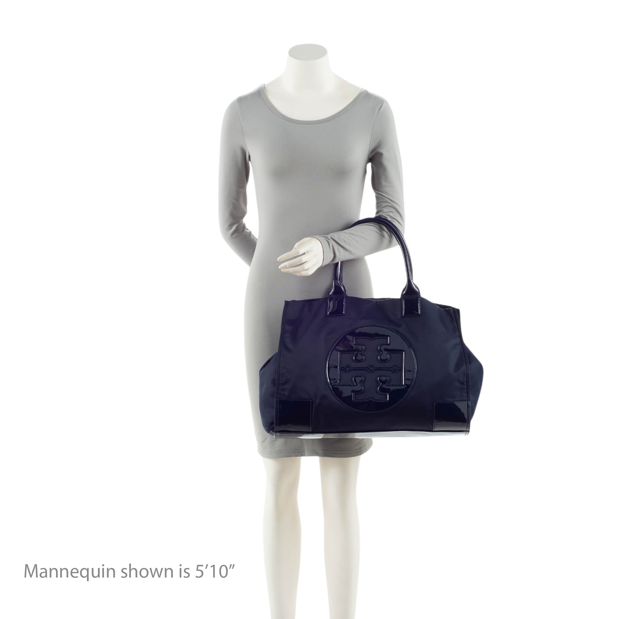 Tory Burch Nylon Patent Leather Ella Tote
