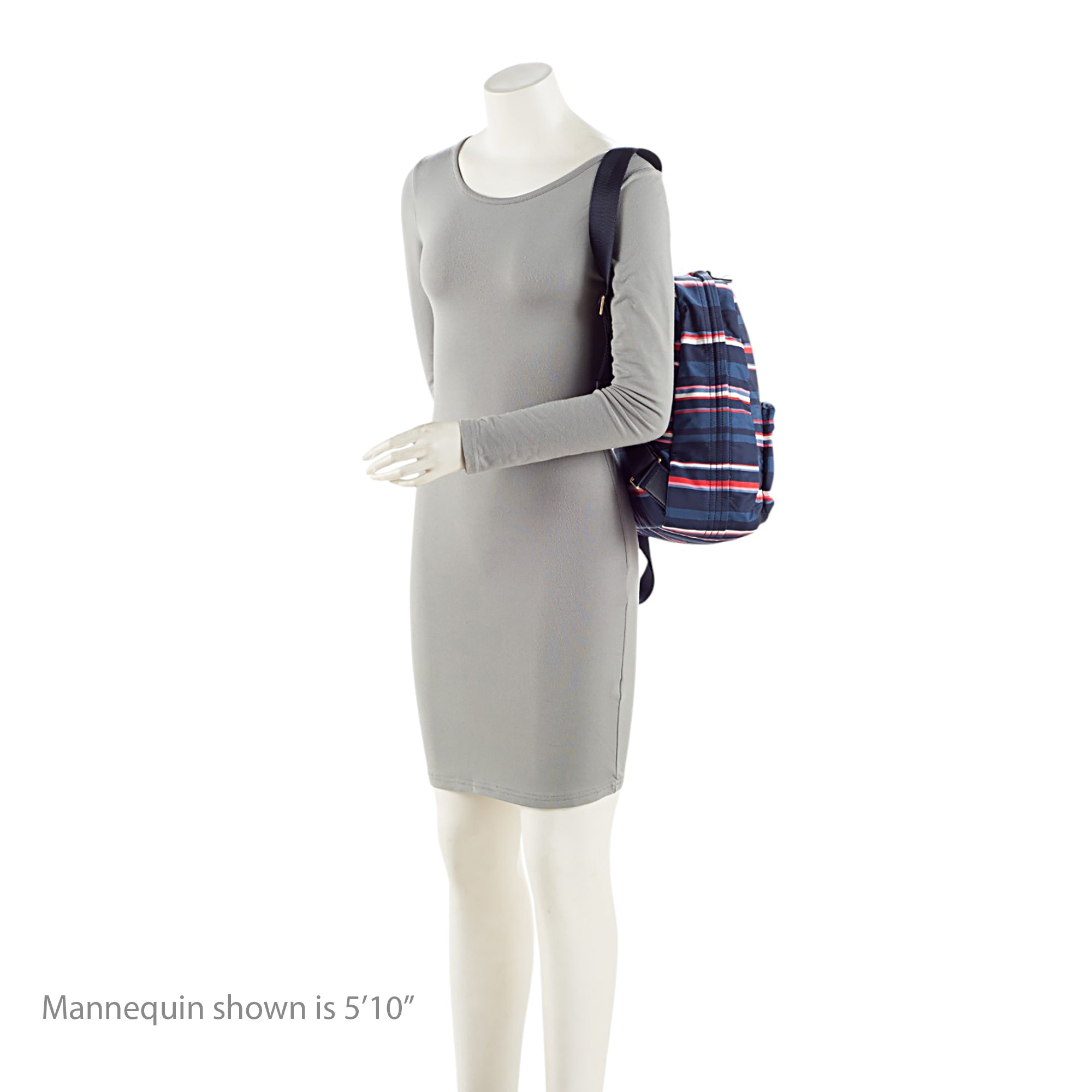 Tory Burch Nylon Striped Ella Backpack