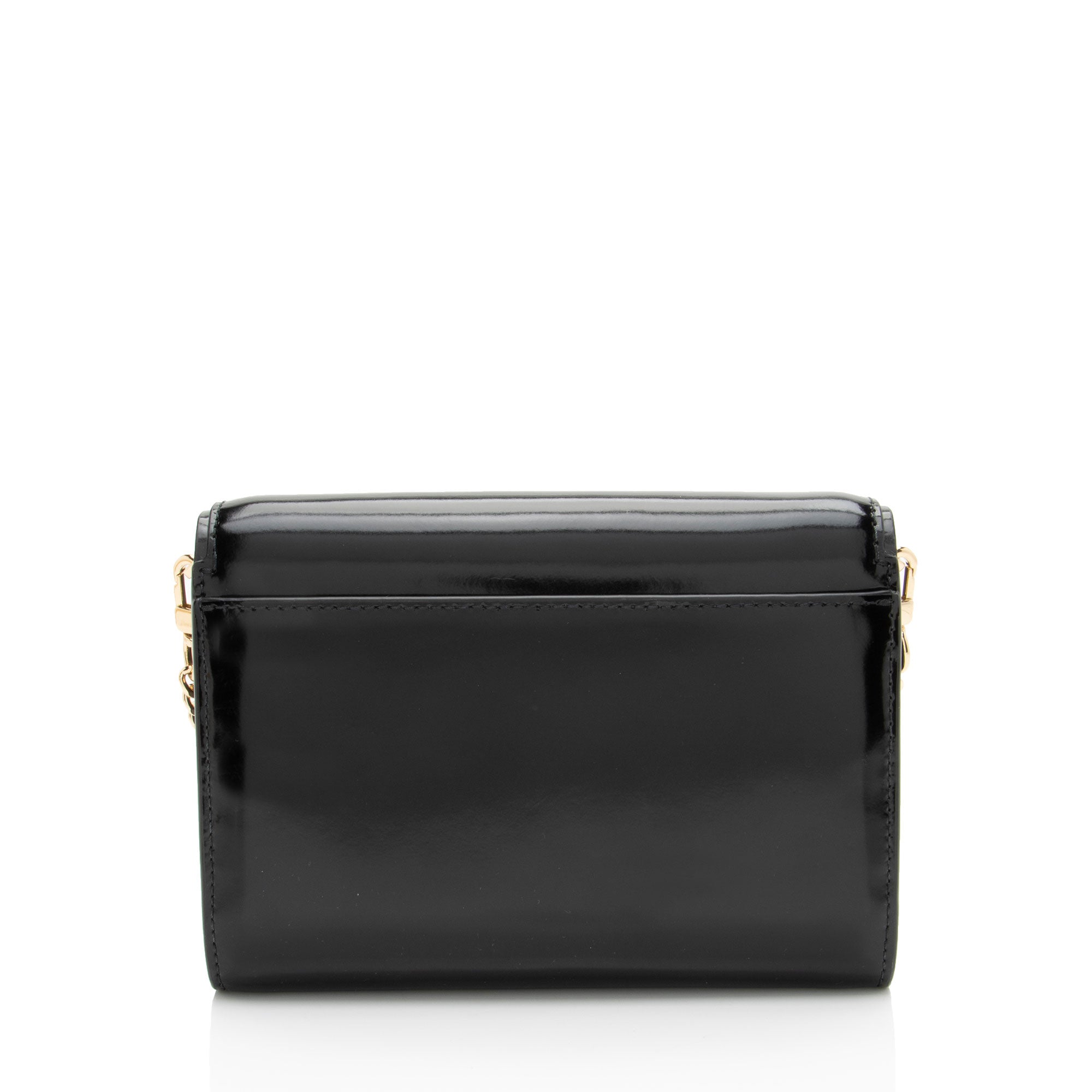Tory Burch Patent Leather Emerson Wallet on Chain