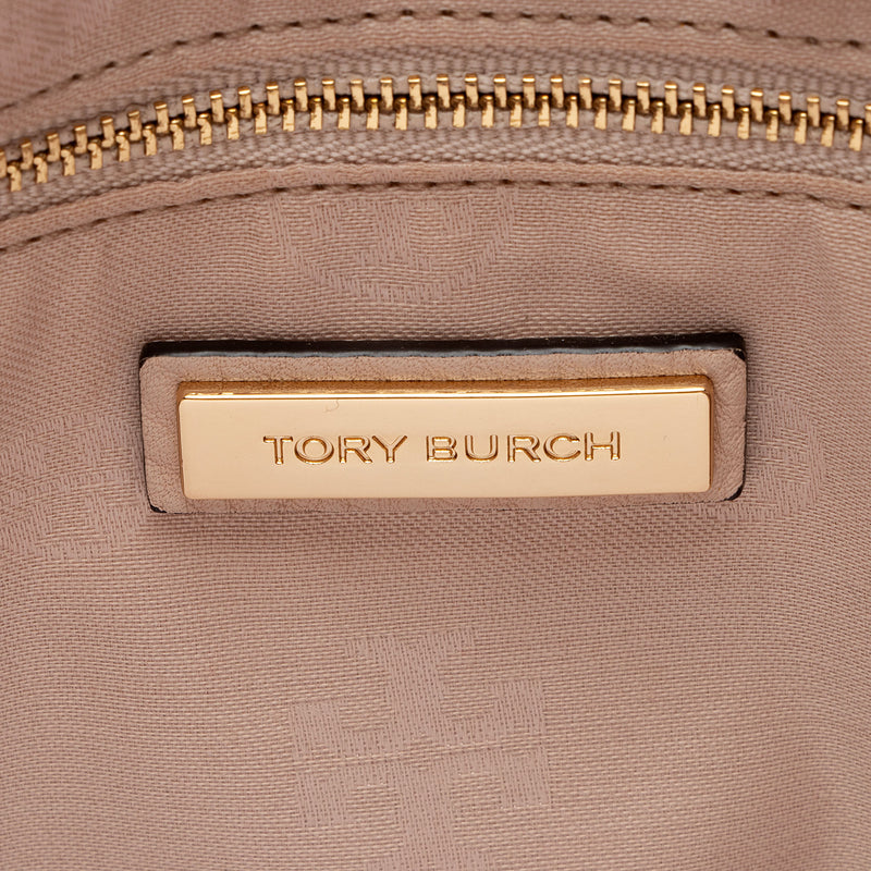 Tory Burch Pebbled Leather Chain Tote (SHF-wEFEm4)