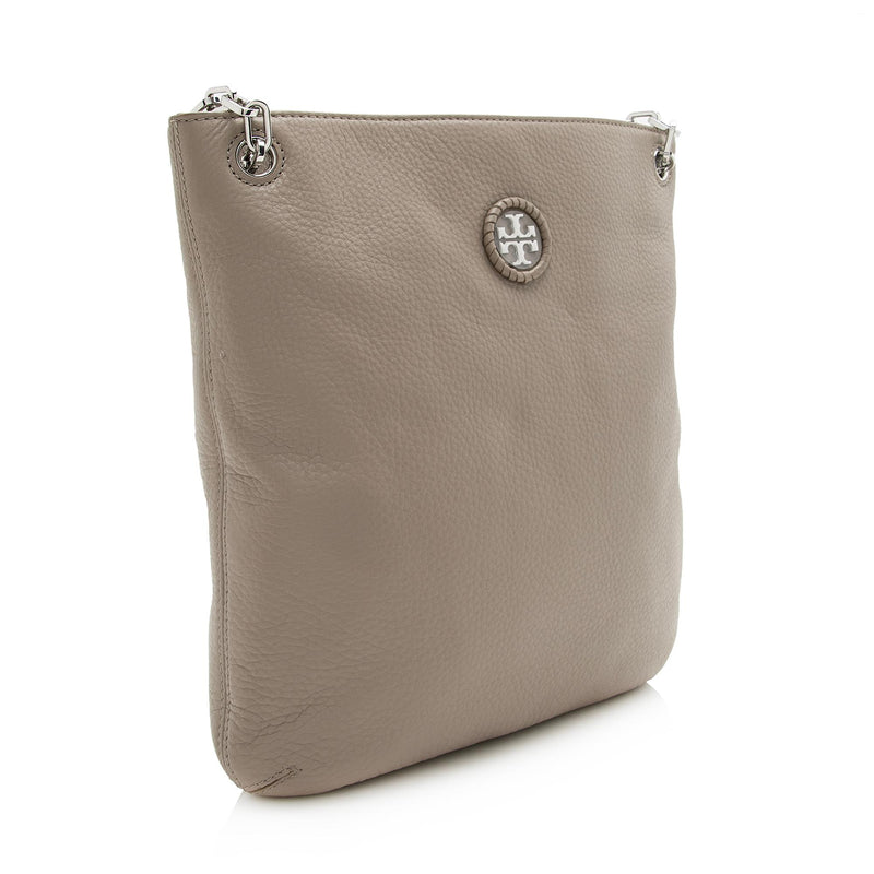 Tory Burch Pebbled Leather Convertible Swingpack Shoulder Bag (SHF-22831)