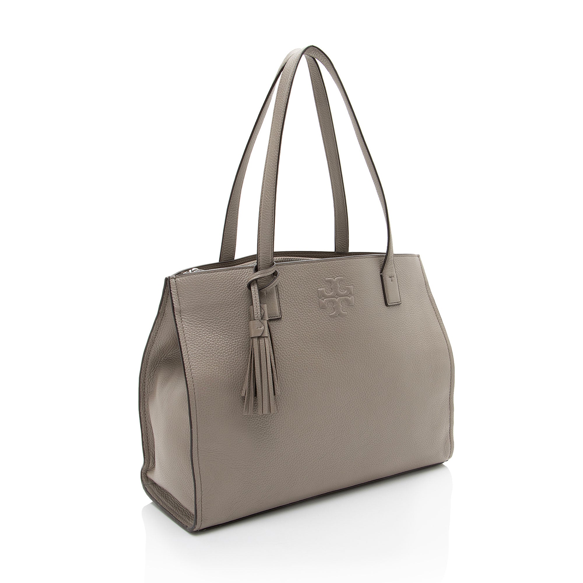 Tory Burch Pebbled Leather Thea Tassel Large Tote