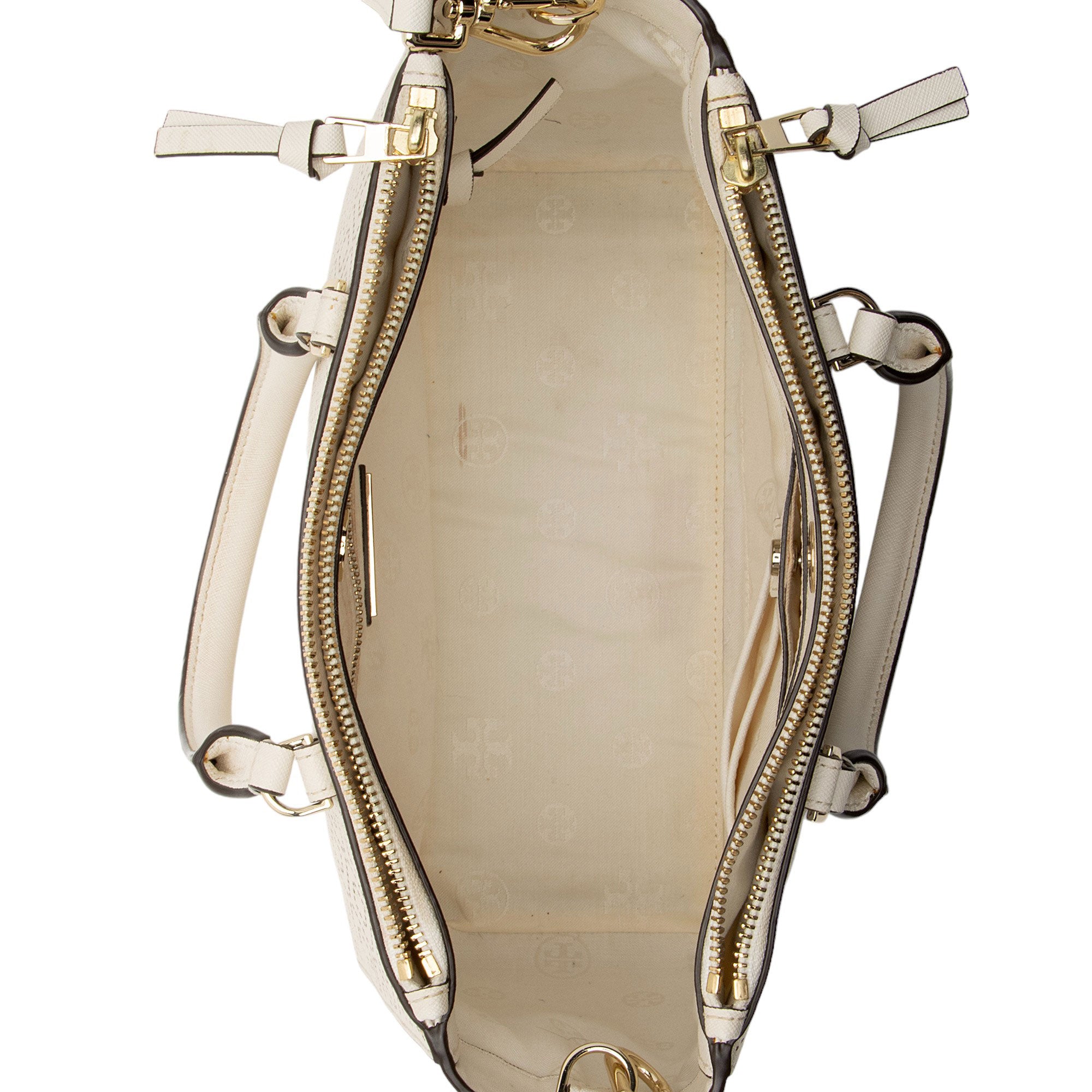 Tory Burch Perforated Leather Robinson Small Tote (SHF-dL86y8)