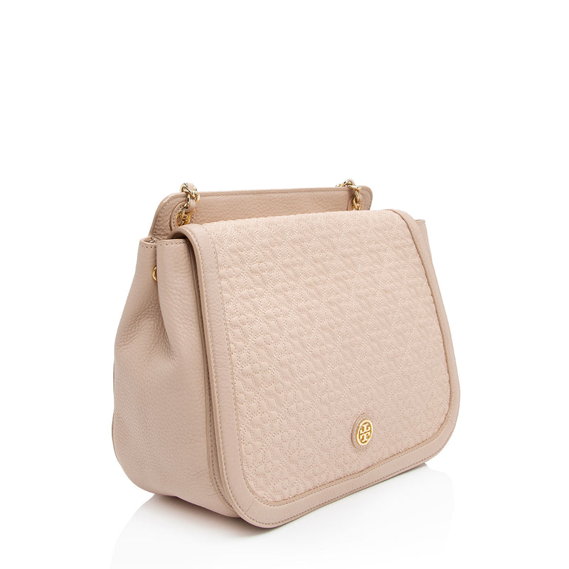 Tory Burch Quilted Leather Bryant Flap Shoulder Bag (SHF-PDTCRQ)