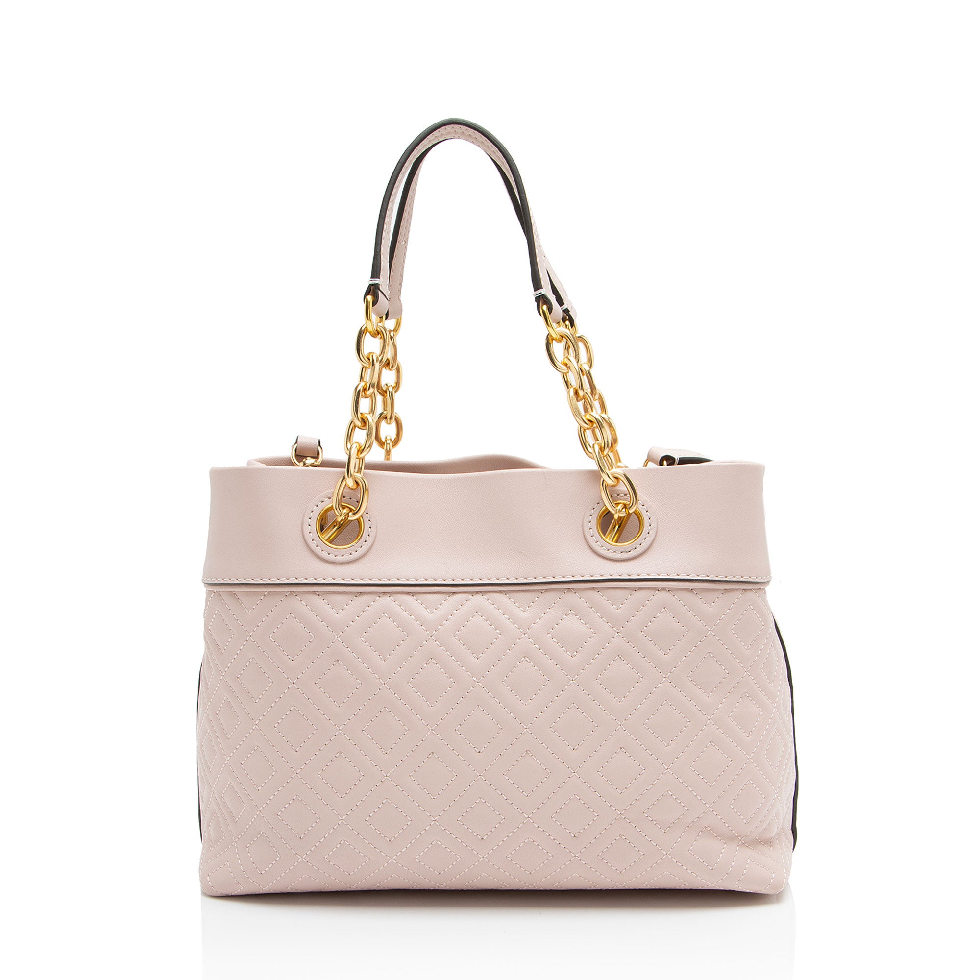 Tory Burch Quilted Leather Fleming Small Tote