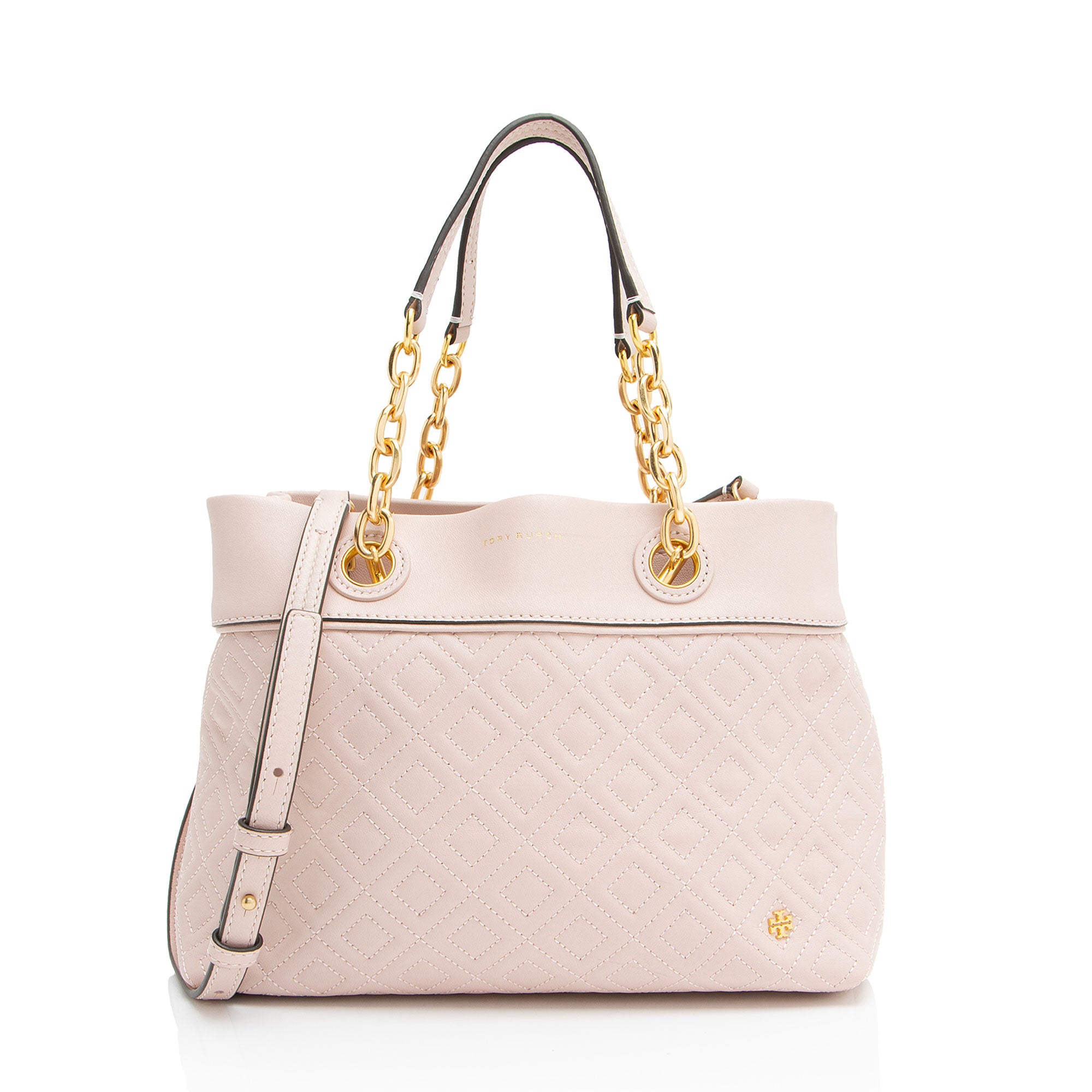 Tory Burch Quilted Leather Fleming Small Tote
