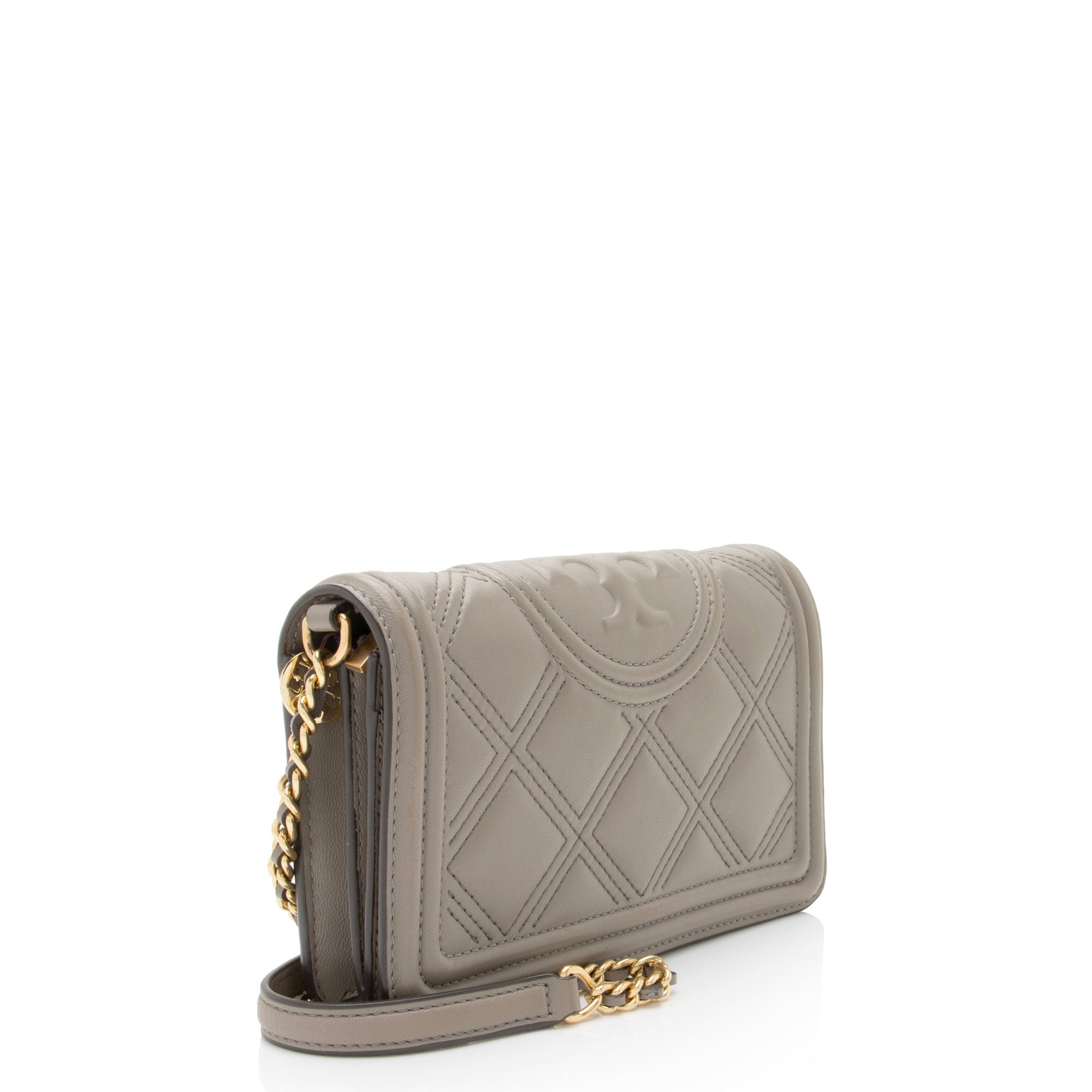 Tory Burch Quilted Leather Fleming Soft Wallet on Chain Bag