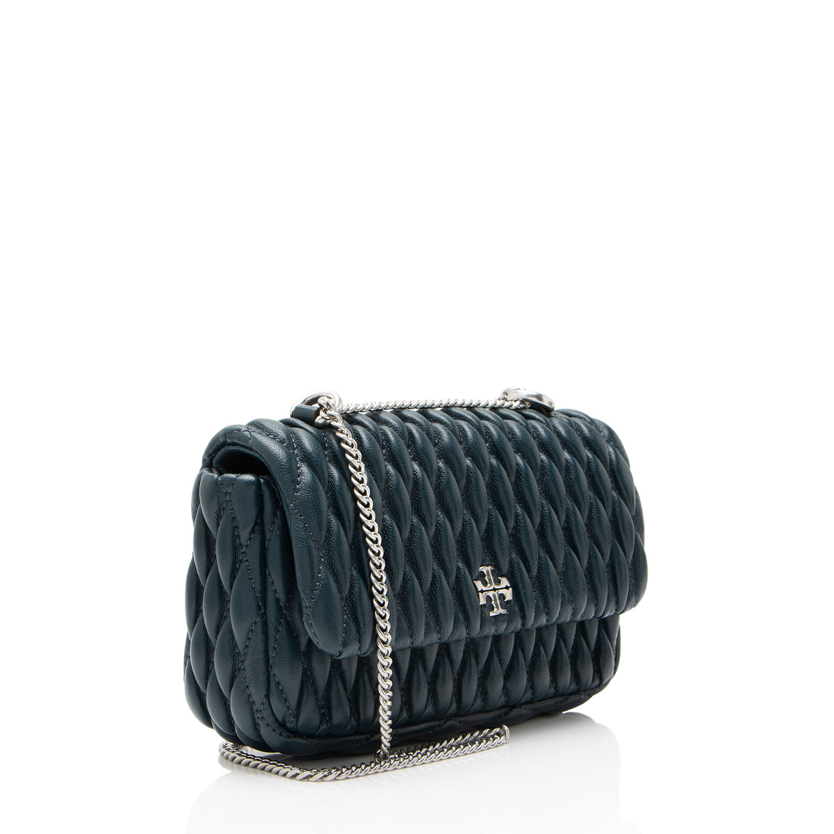 Tory Burch Ruched Leather Kira Mini Flap Bag