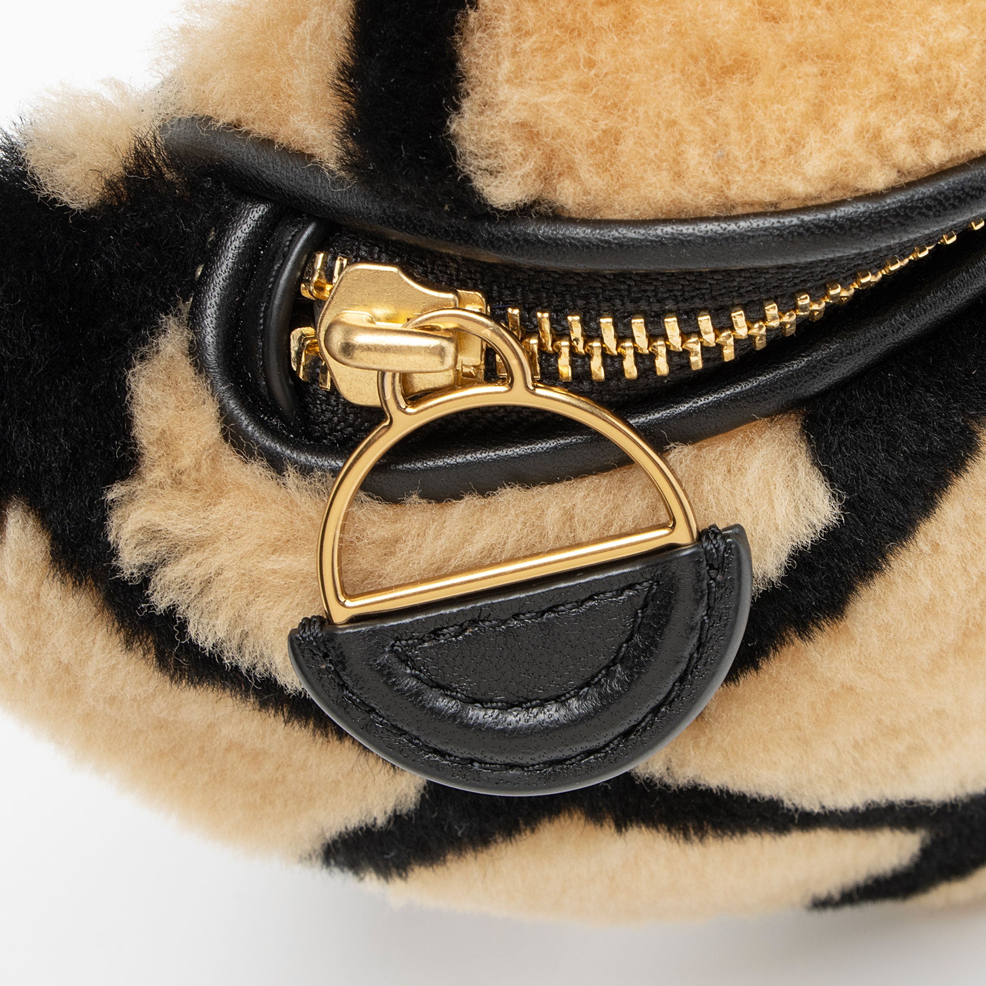Tory Burch Shearling Fleming Convertible Belt Bag