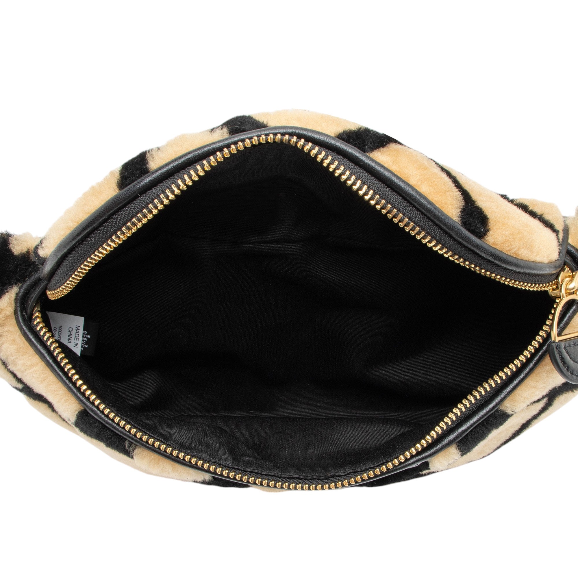 Tory Burch Shearling Fleming Convertible Belt Bag