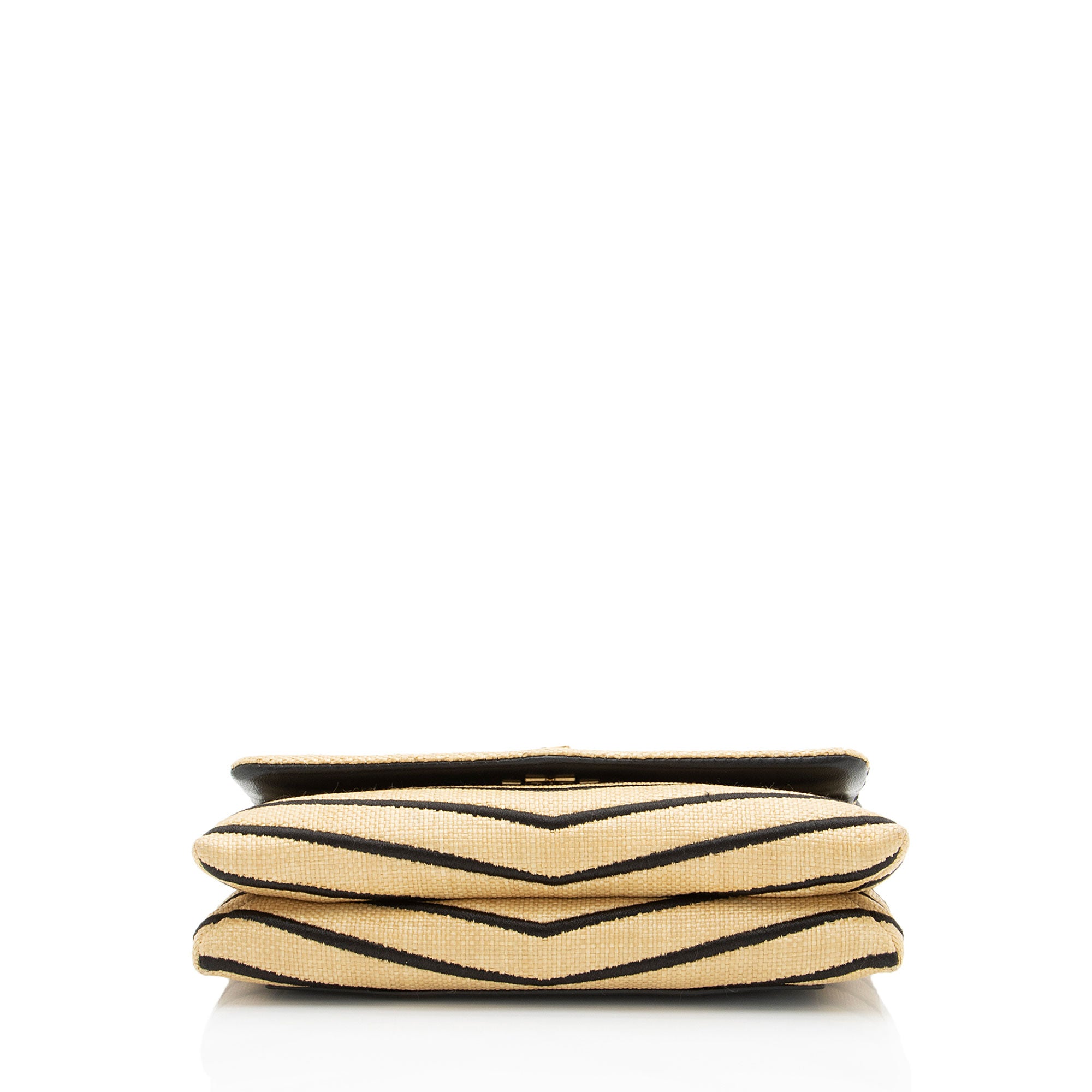 Tory Burch Raffia Leather Kira Wallet on Chain