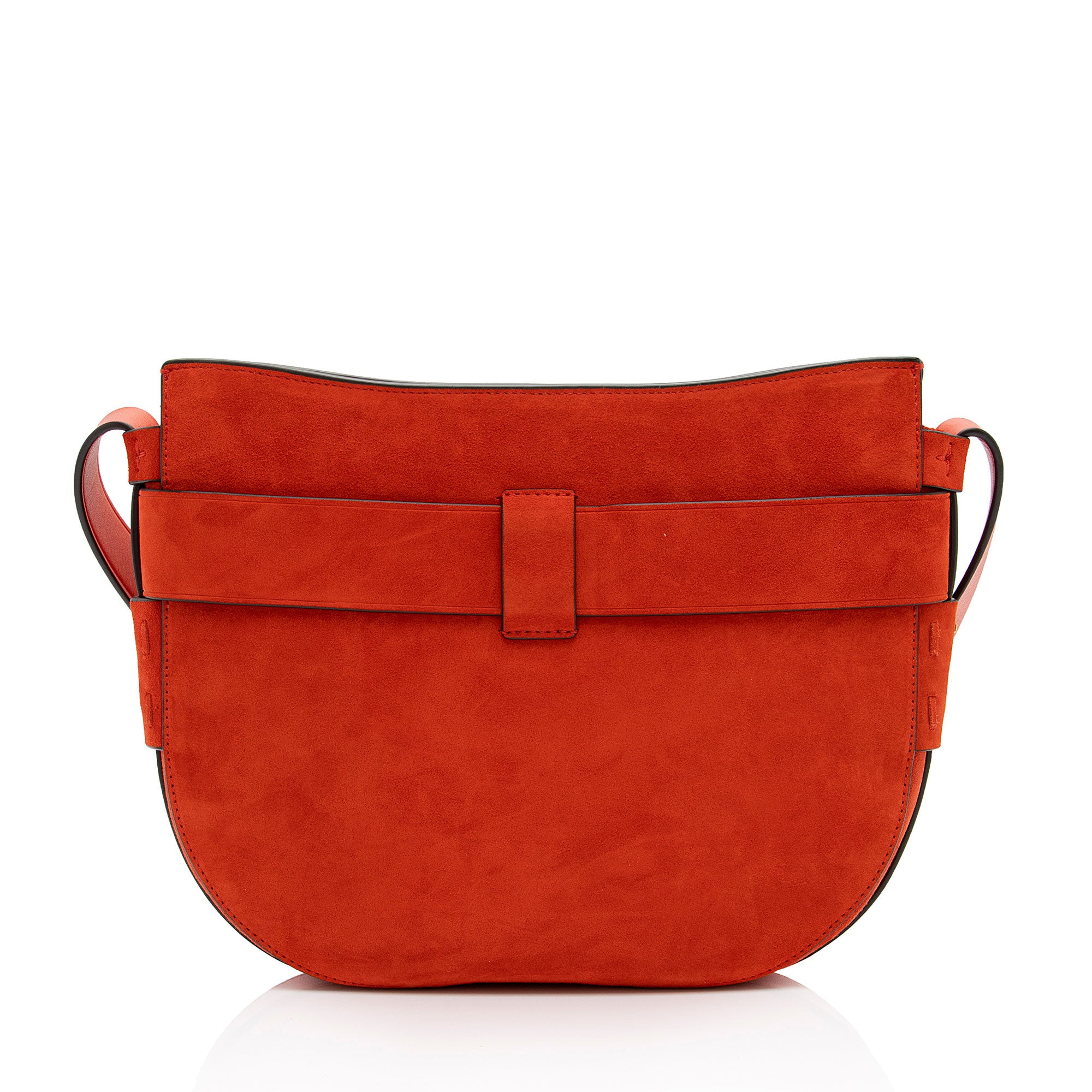 Tory Burch Suede Cutout Gemini Link Crossbody Bag (SHF-npWLTP)