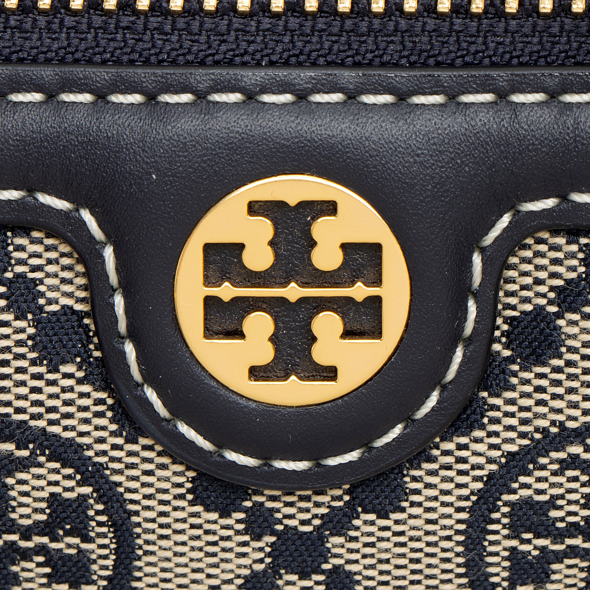 Tory Burch T Monogram Canvas Barrel Mini Satchel