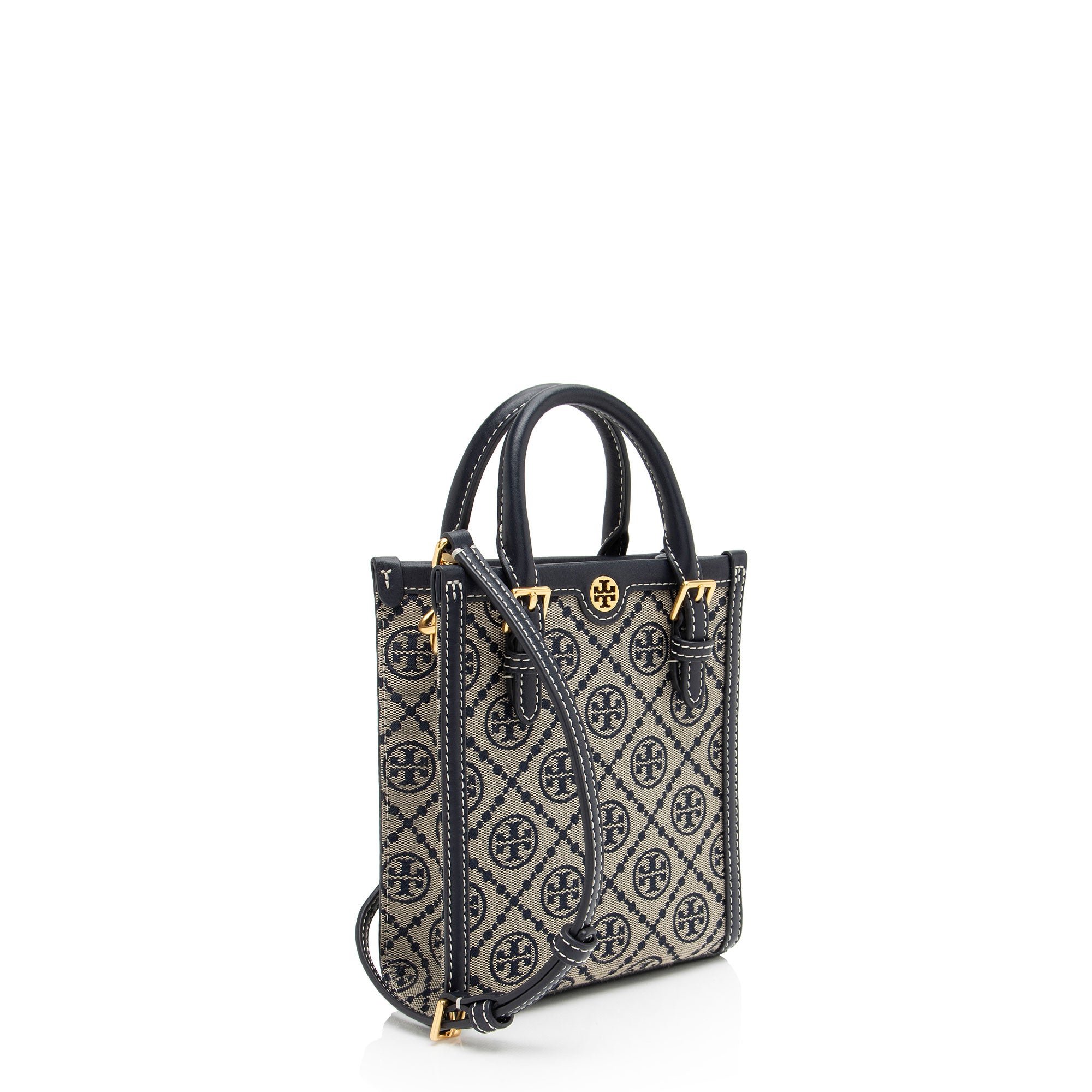 Tory Burch T Monogram Canvas Mini Tote