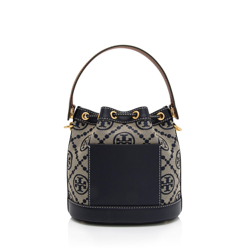 Tory Burch T Monogram Jacquard Bucket Bag (SHF-xbPWe4)