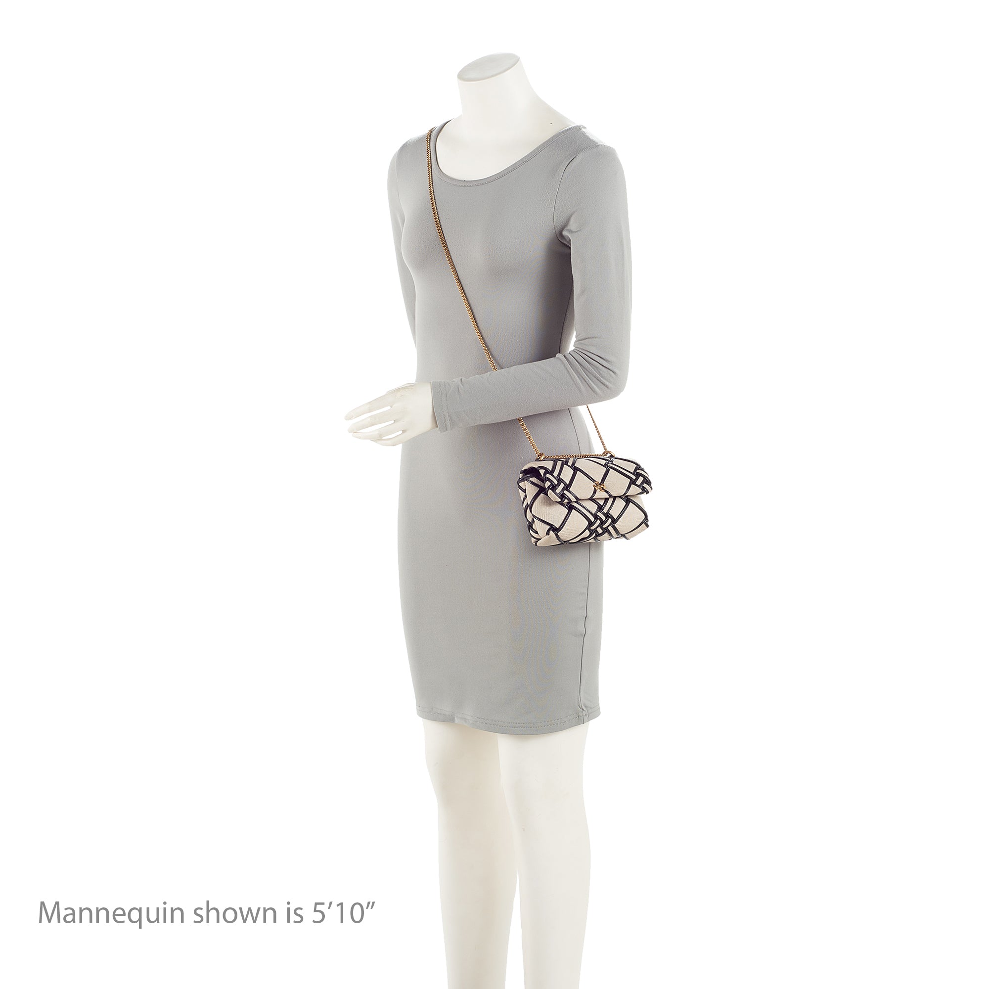 Tory Burch Woven Canvas Kira Shoulder Bag (SHF-YVbpiS)