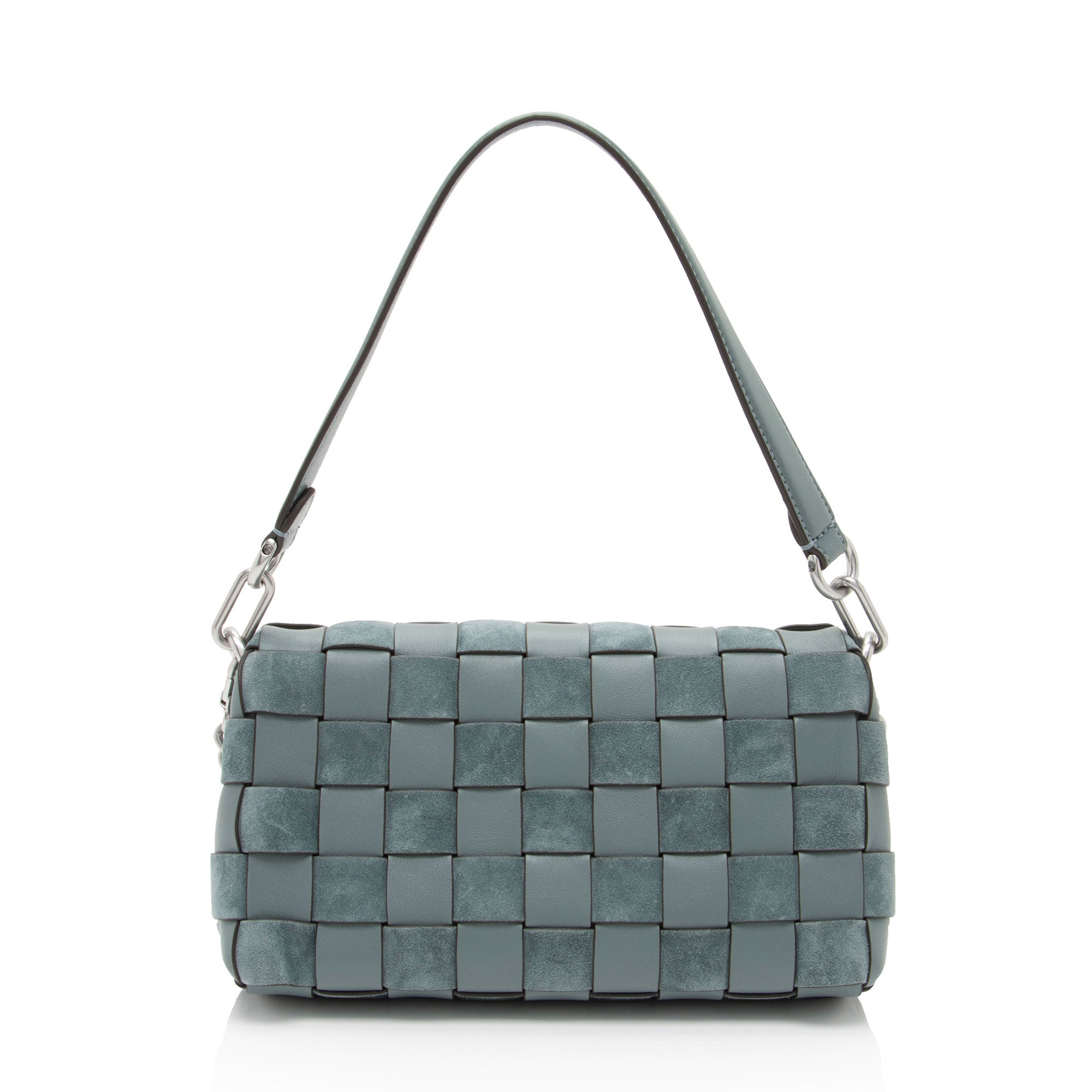 Tory Burch Woven Suede Kira Small Flap Bag (SHF-peyHZY)