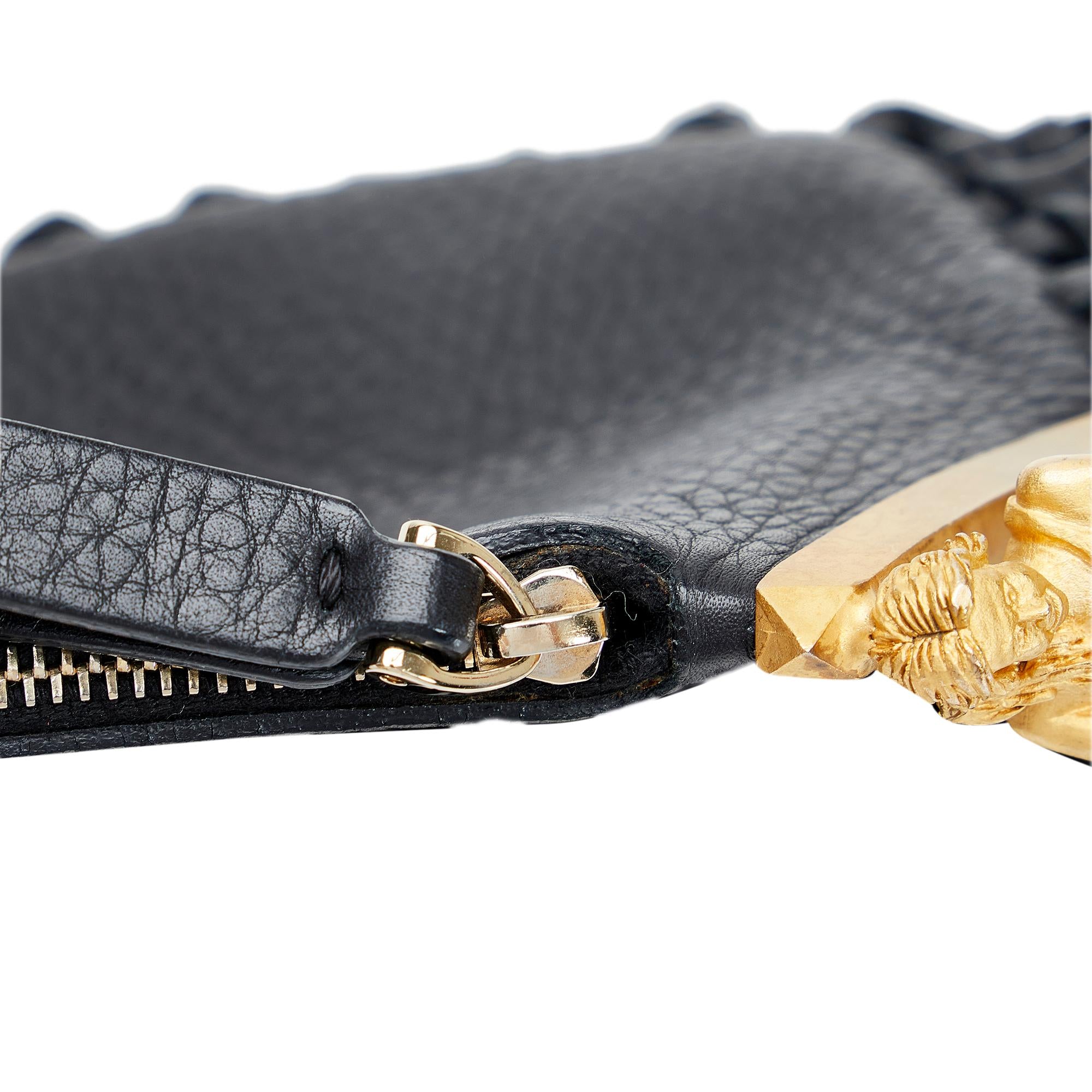 Valentino C-Rockee Fringe Clutch (SHG-dgYdeU)