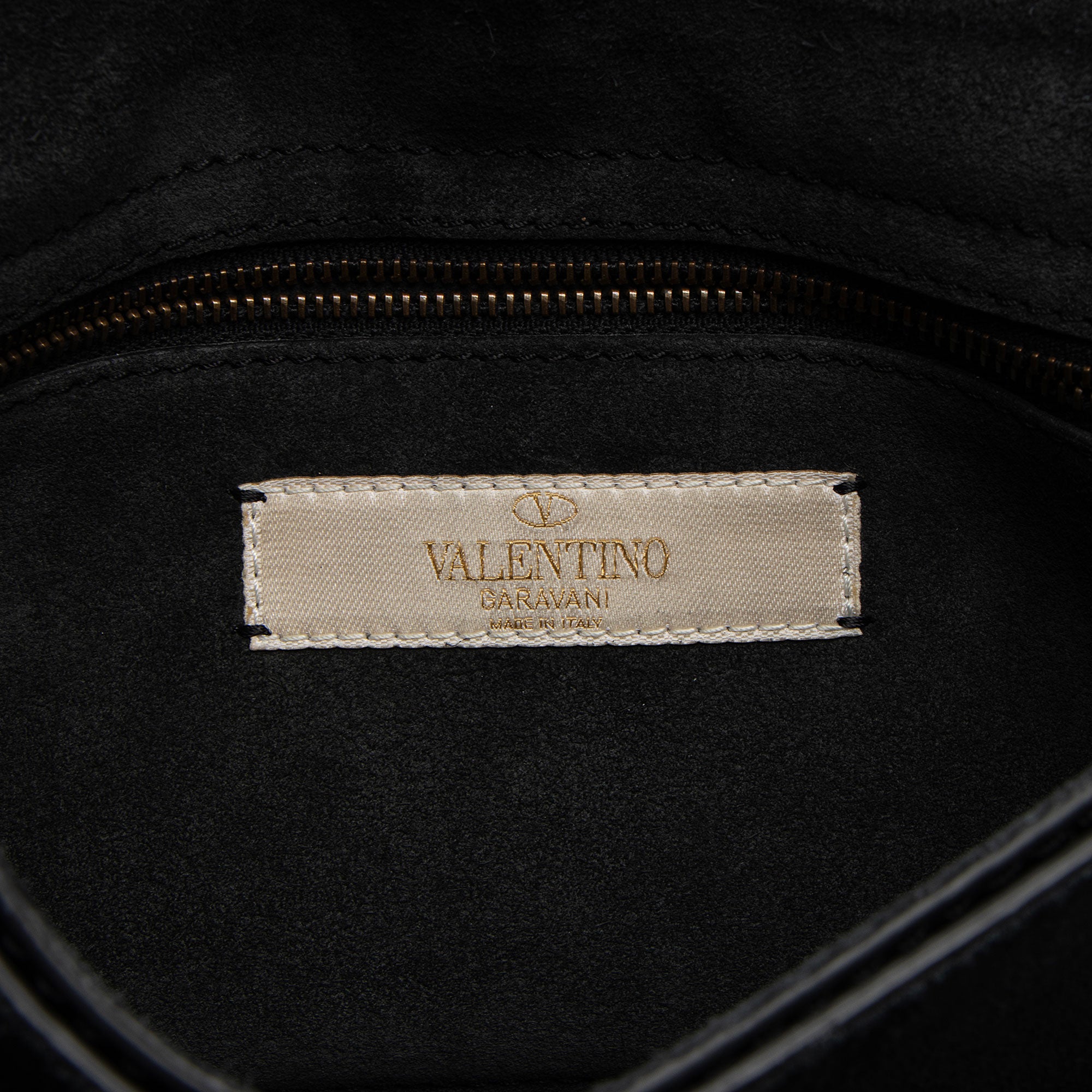 Valentino Calfskin Beaded Rockstud Clutch
