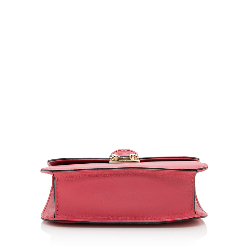 Valentino Calfskin Glam Lock Small Shoulder Bag (SHF-19223)