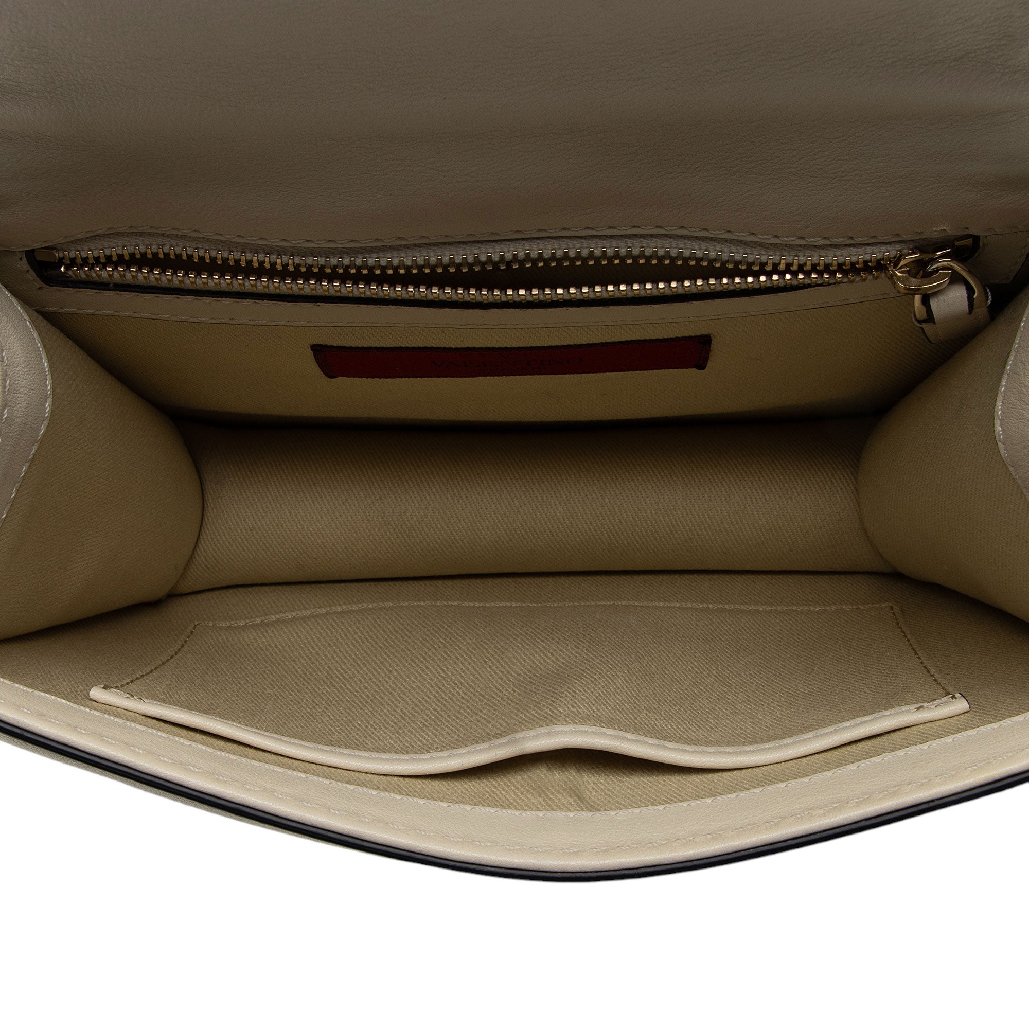 Valentino Calfskin Glam Lock Small Shoulder Bag (SHF-EgjKxt)