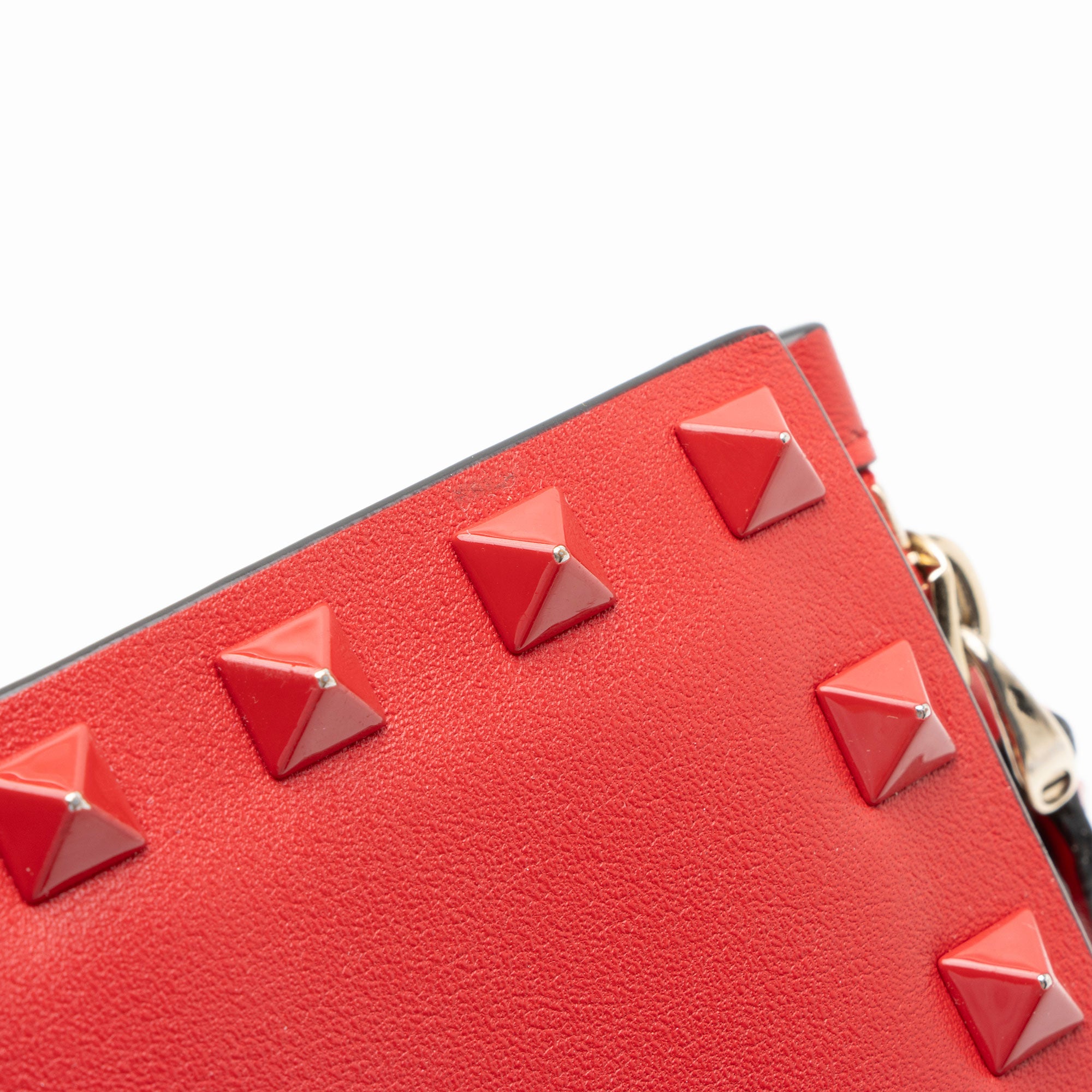 Valentino Calfskin Rockstud Bifold Wallet
