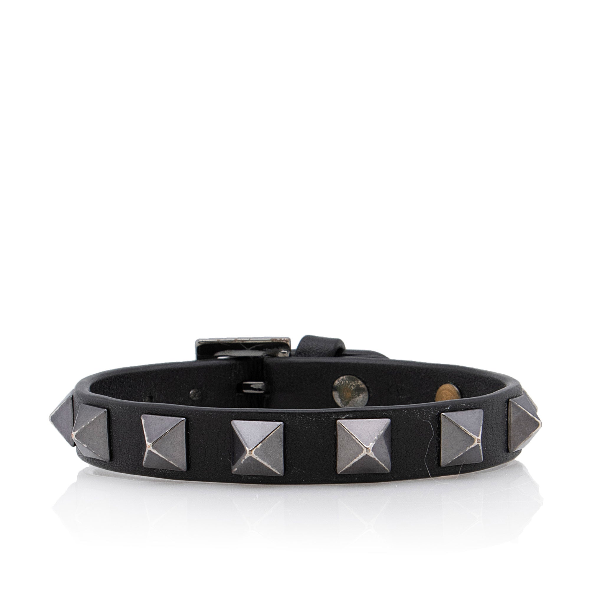 Valentino Calfskin Rockstud Bracelet