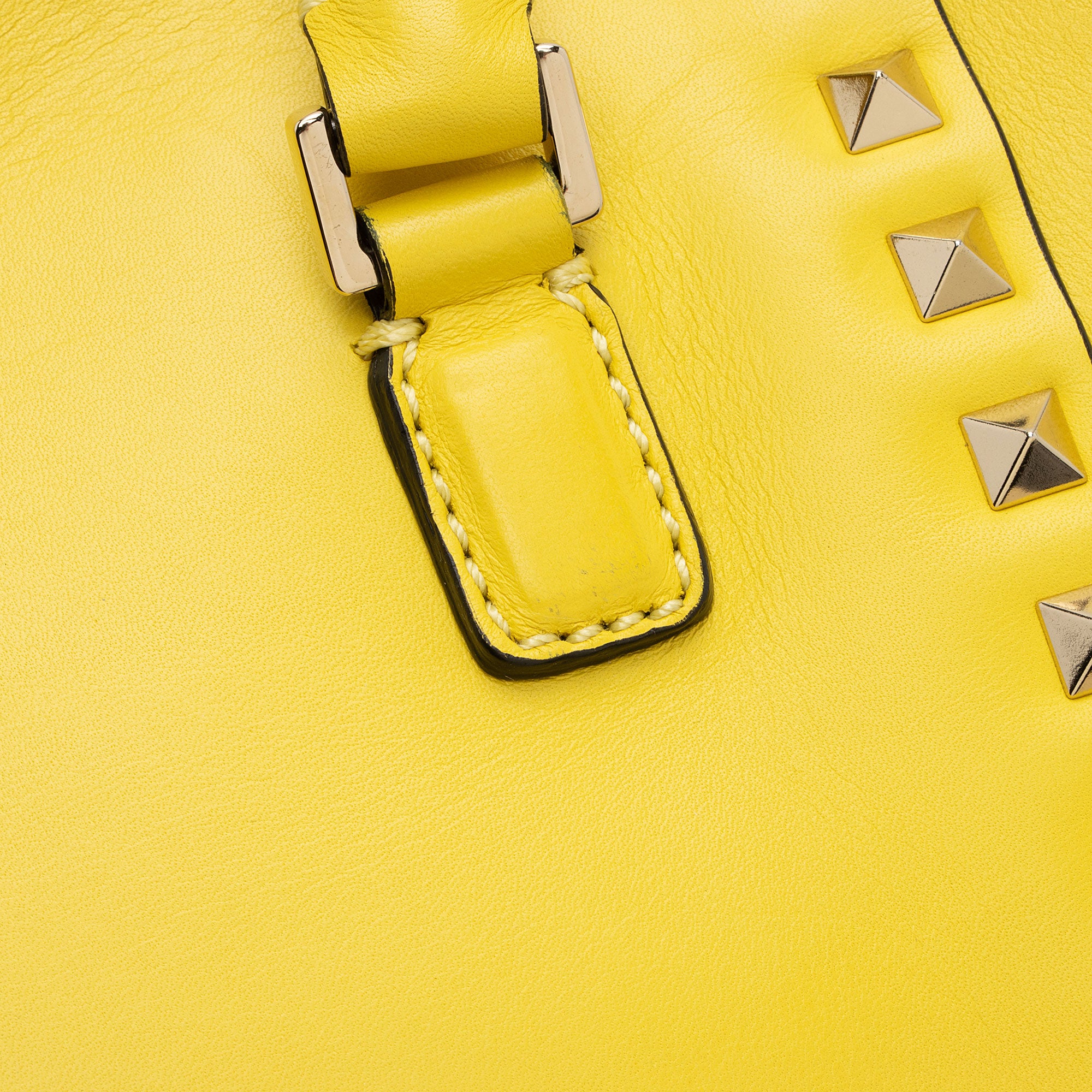 Valentino Calfskin Rockstud Double Handle Mini Tote (SHF-8c9L8s)