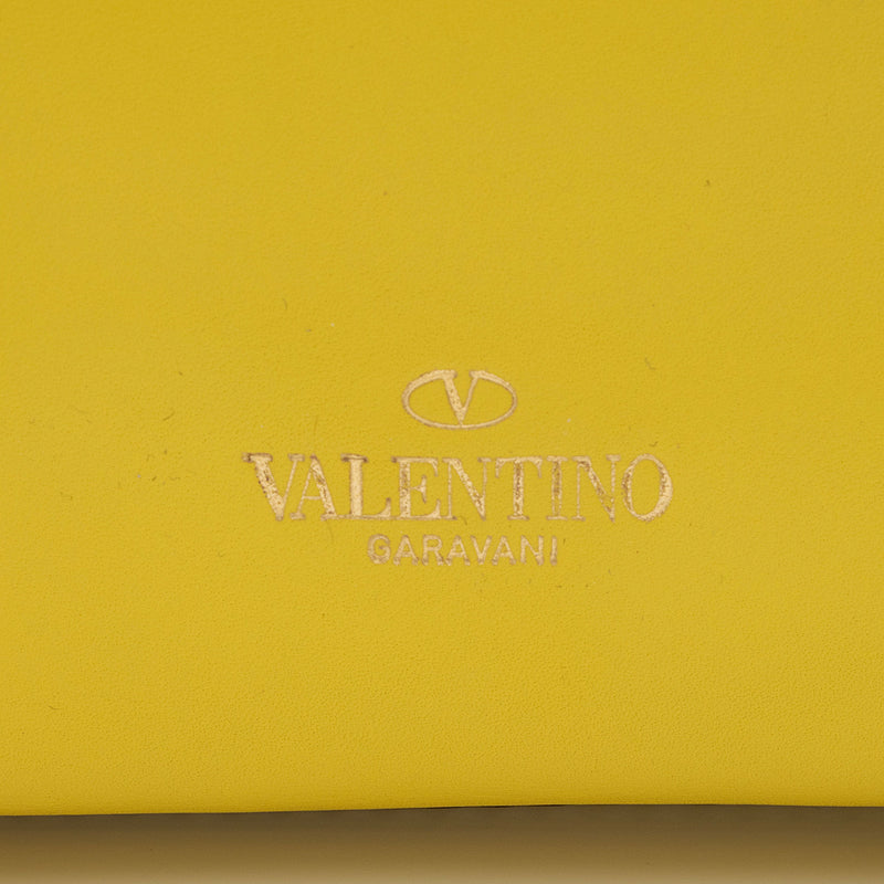 Valentino Calfskin Rockstud Double Handle Mini Tote (SHF-8c9L8s)