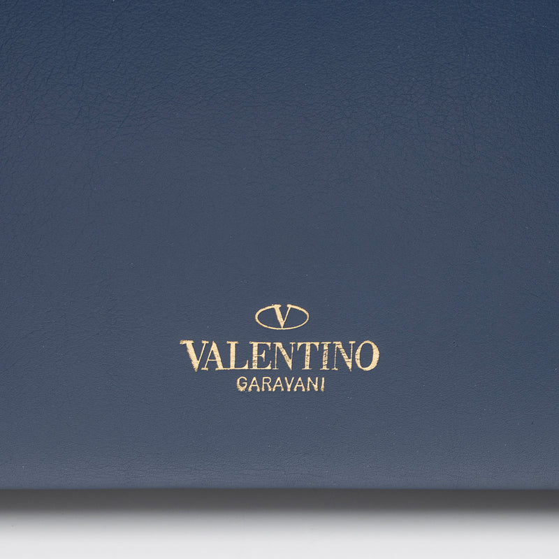 Valentino Calfskin Rockstud Double Handle Small Tote (SHF-WyhIHB)