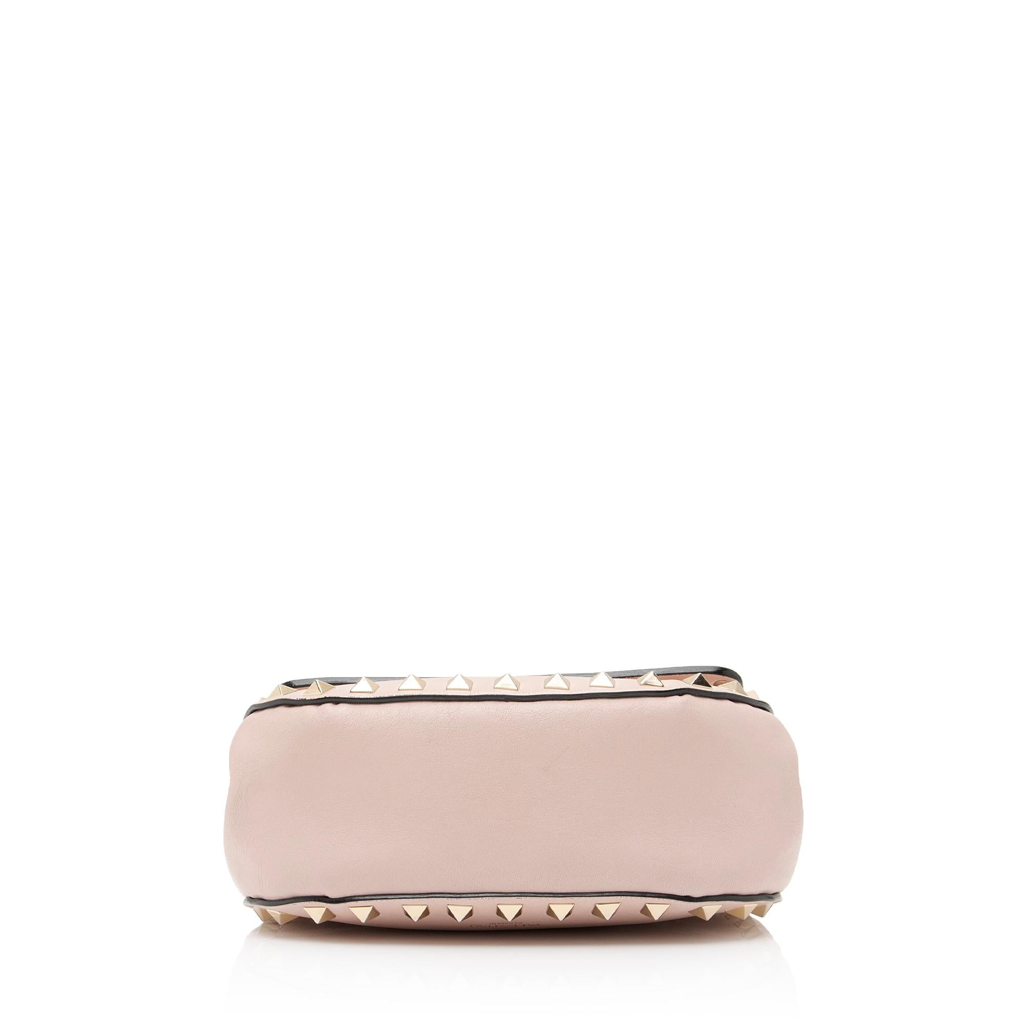 Valentino Calfskin Rockstud Mini Chain Flap Bag (SHF-VrHYXP)