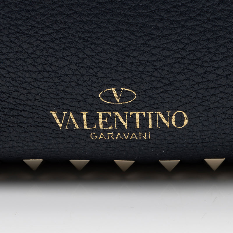 Valentino Calfskin Rockstud Small Messenger Bag (SHF-pObWhv)
